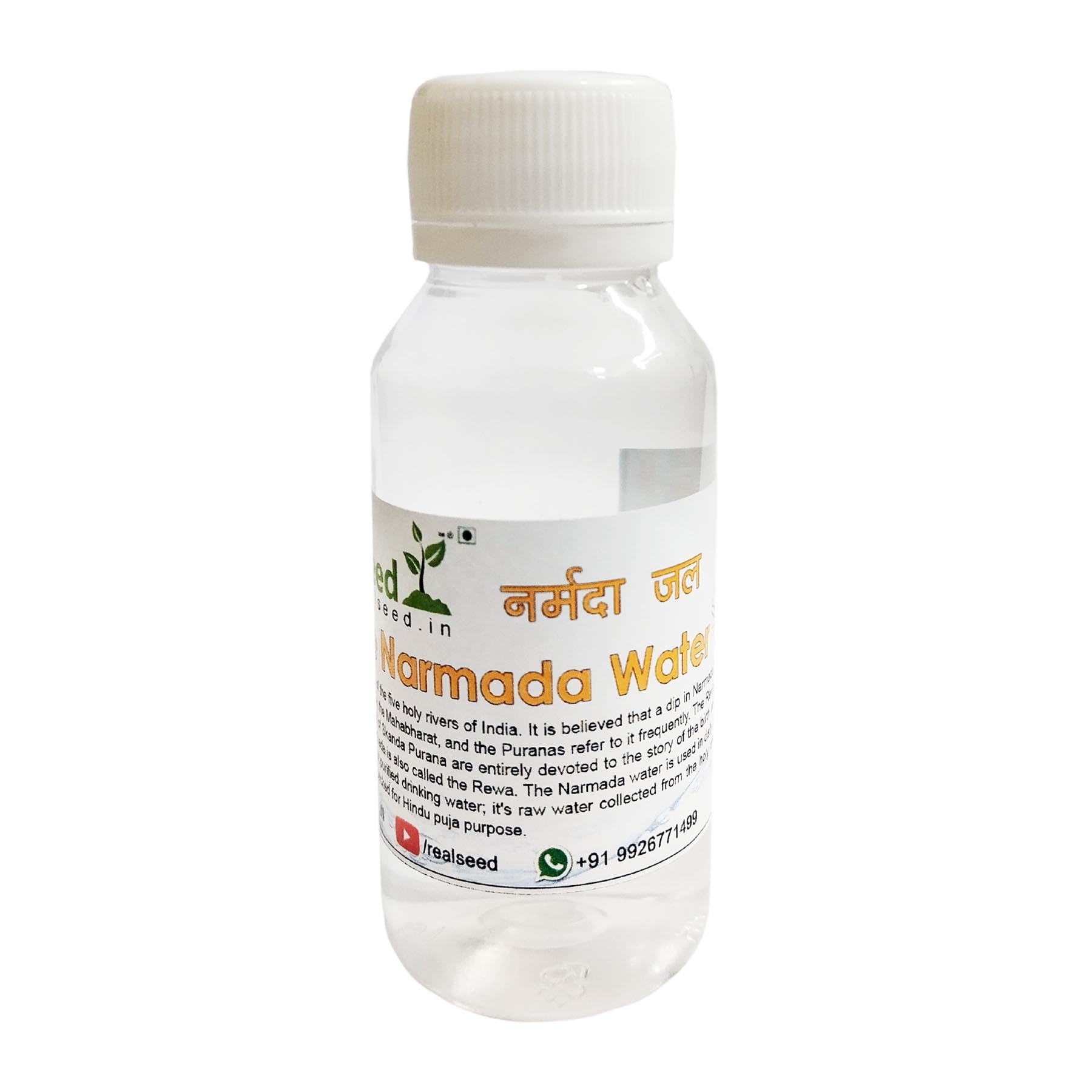 Real Seed Divine Narmada Water from Jabalpur Maa Narmada River Holy Water - 60ML (Not for Drinking)-image-38