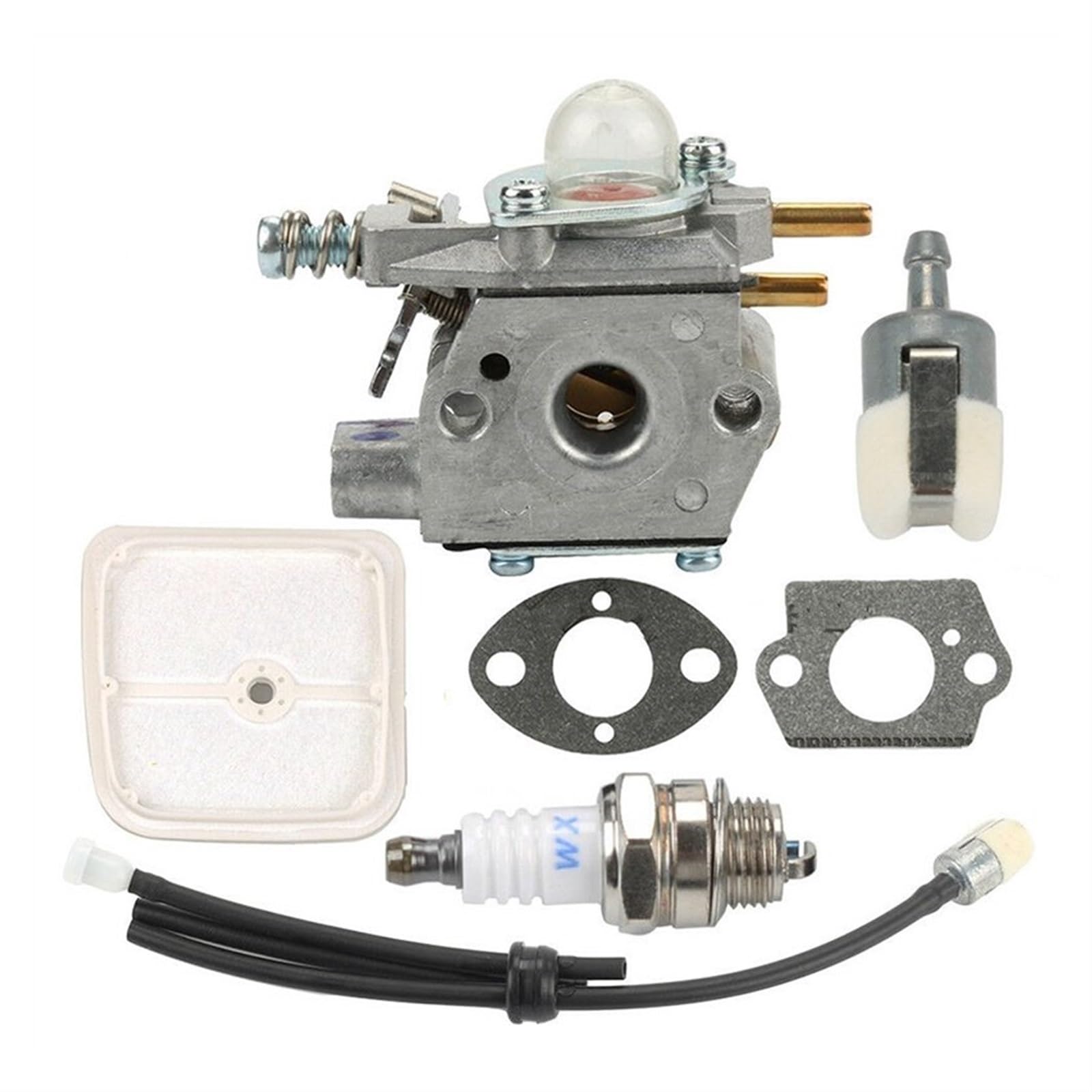 Coches con carburador Filtro de combustible carburador para bujía, aceite para tubería, Kit para recortadora para Echo GT-2400 PPT-2400 PP-1250 para SRS-2400 TT-24