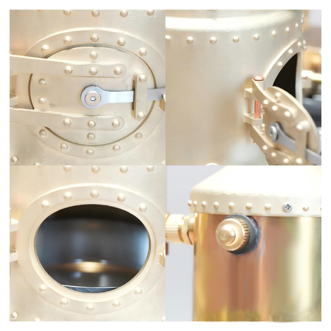 Retrol SE-03 Funktionierende Dampfmaschine, 38-teiliger DIY-Dampfmaschinen Modellbausatz mit Kessel, Generator & Lampe, Physik-Experimentierkasten und Sammlermodell für Erwachsene