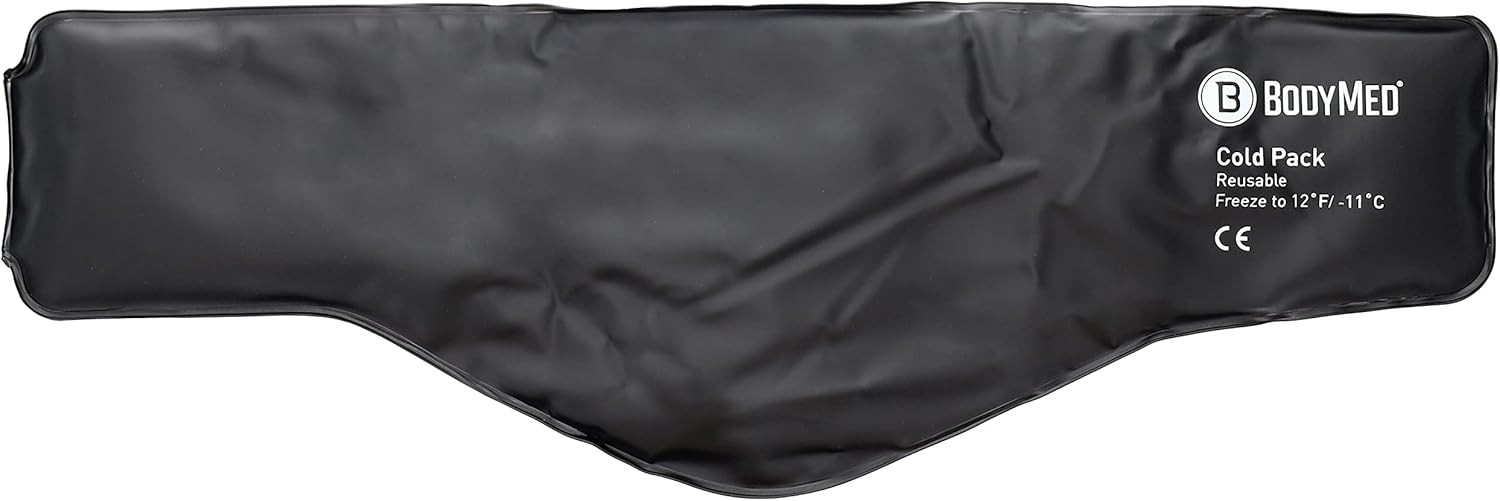 BodyMed Heavy Duty Reusable Urethane Ice Pack for Neck – Professional Grade Cold Therapy for Injuries, Aches, Swelling, Bruises, Sprains – 23 in. Long (Neck Contour)