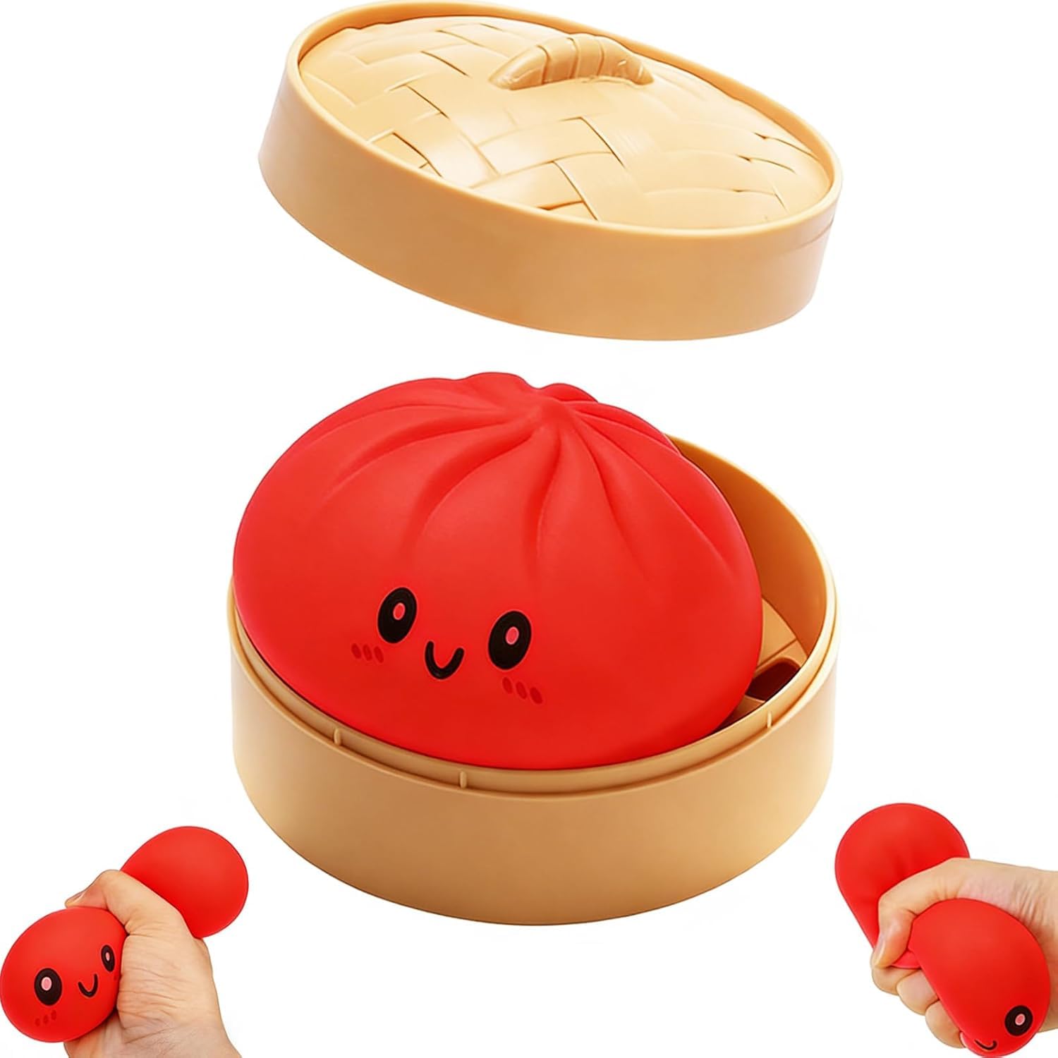 2026 New Giant Glitter Dumpling,Colorful Dumpling Stress Fidget,Glitter Dumplings Toy, , Soft Squeeze Decompression Dough for Adults Teens