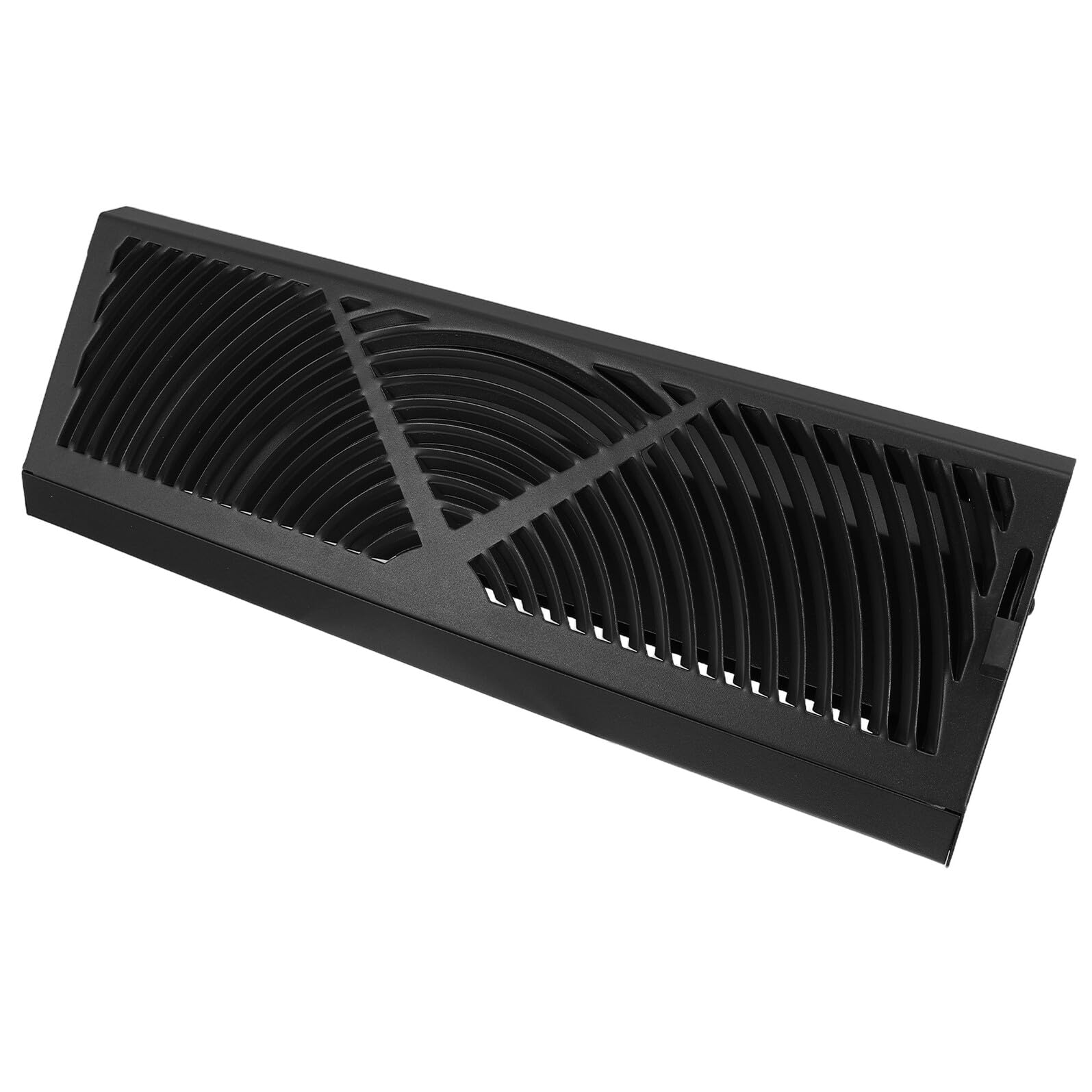 Déflecteur de ventilation de sol durable en métal noir 15x4,6 pouces