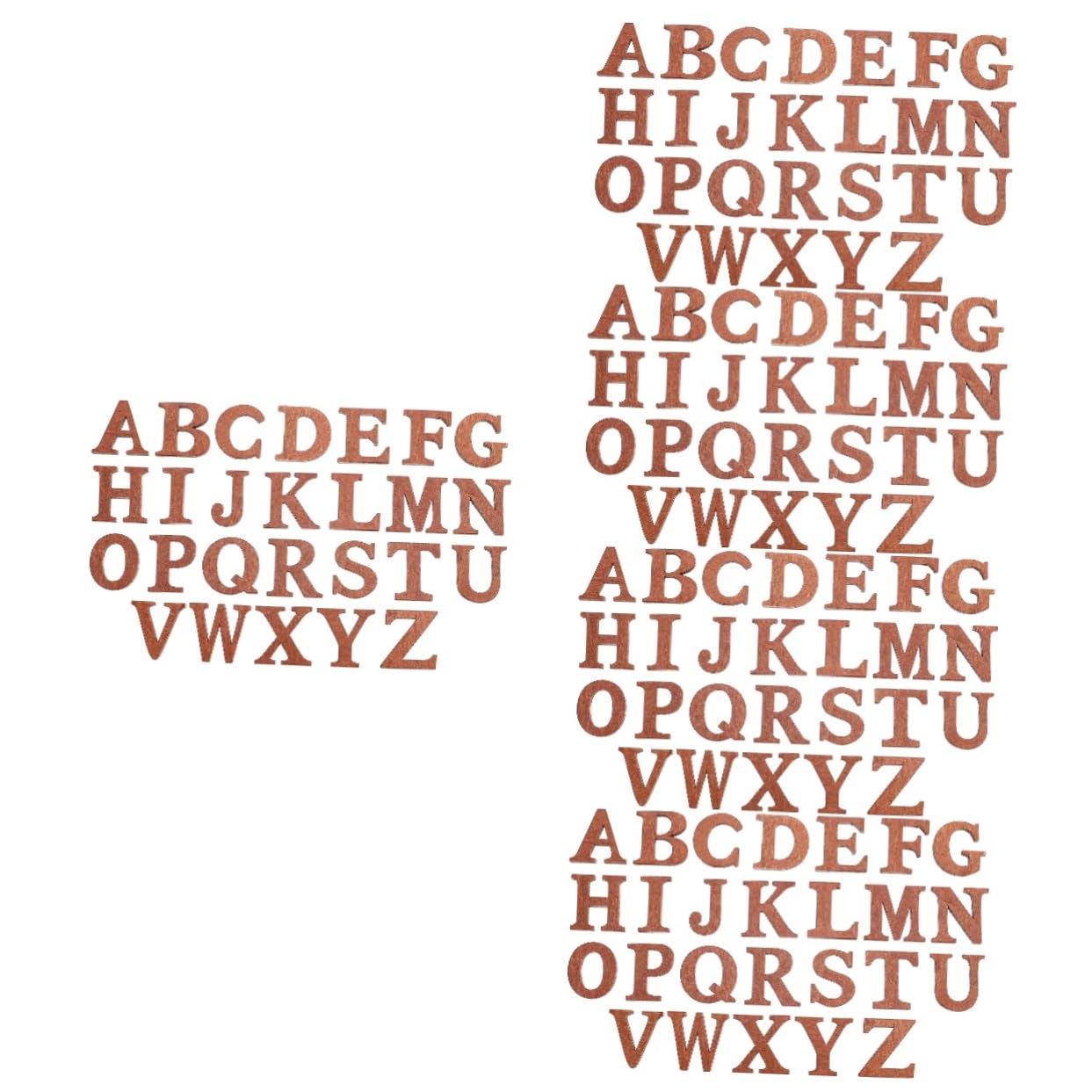 Lettre decorative en bois marron pour personnaliser les murs de la chambre