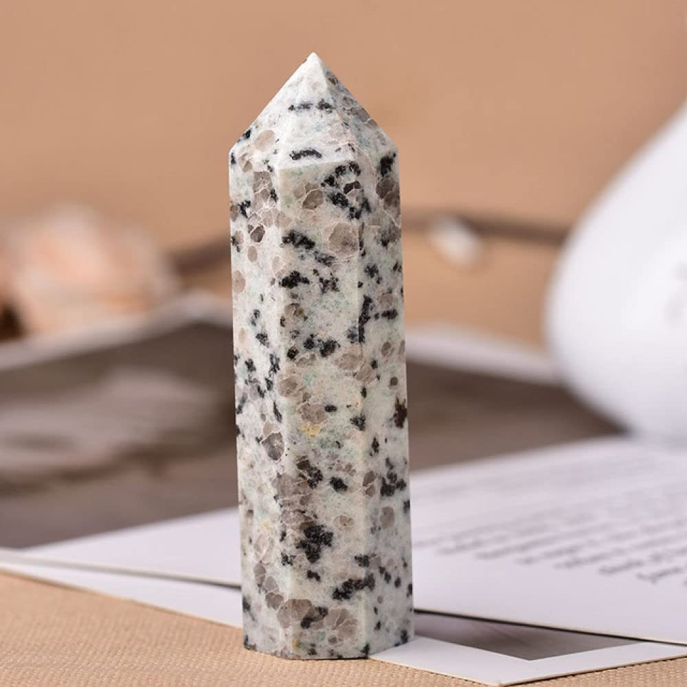 Minéral d'Énergie et Cristaux Naturels Obélisque Quartz Améthyste Décoration Youther 70mm