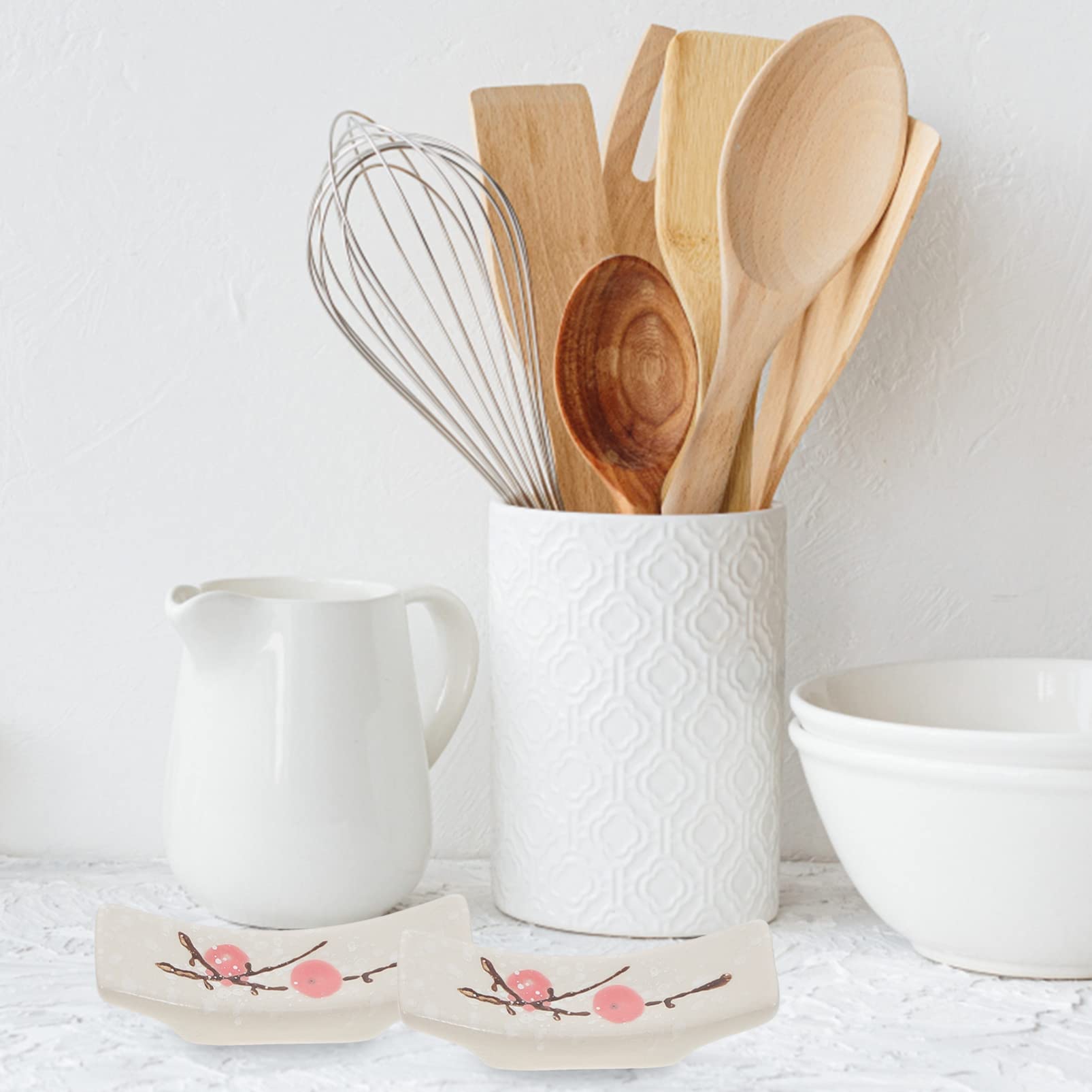 Alipis 12pcs Japanese Ceramic Chopsticks Rest Spoon Holder Tableware - View #9