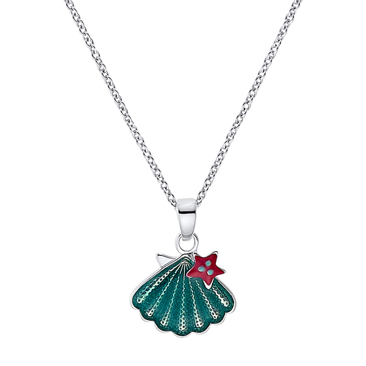 Prinzessin Lillifee 925 Sterling Silber Mädchen Kinder Schmuck, Türkis, Muschel, Kommt in Schmuck Geschenk Box