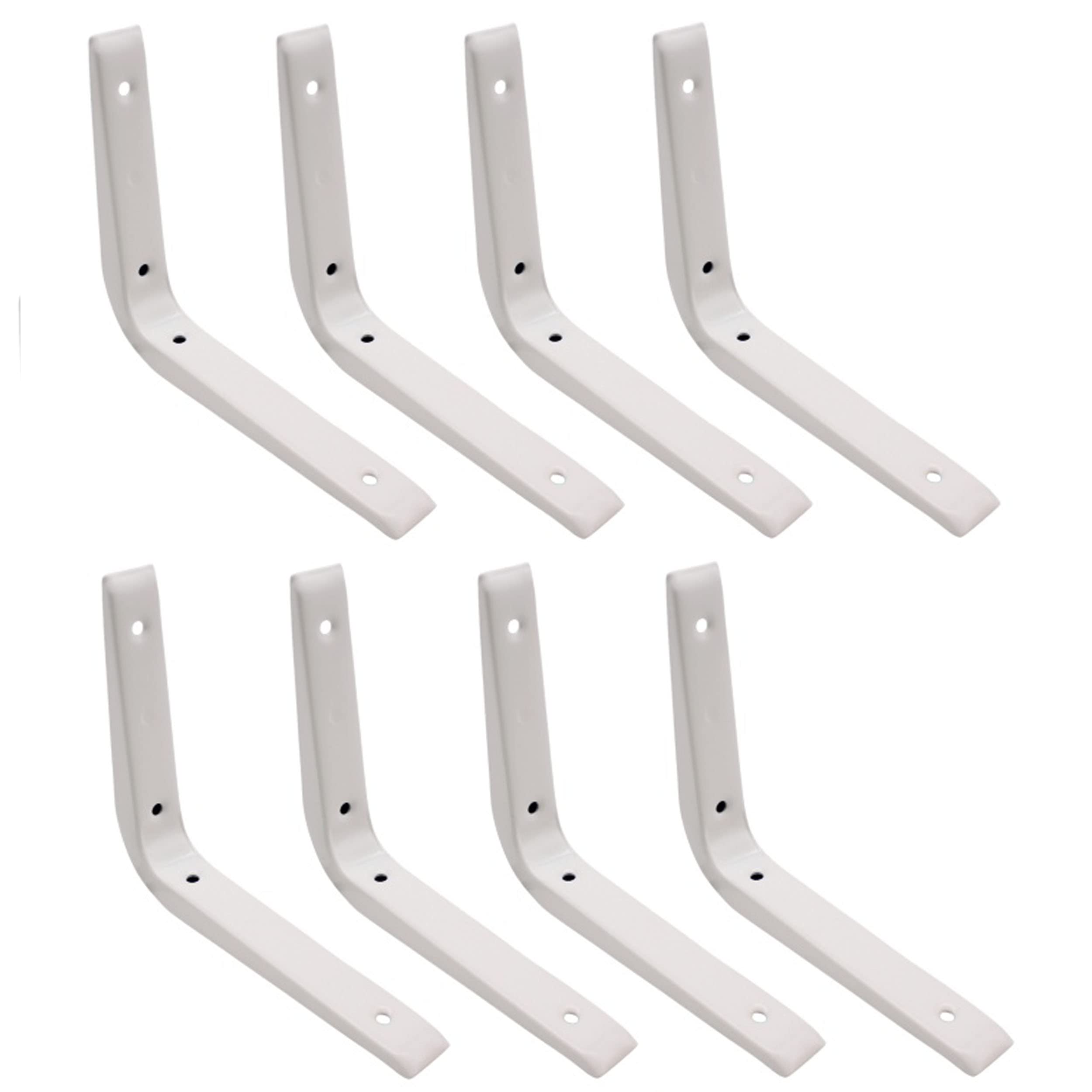 Eai White Strong Shelf Bracket Reinforced 150X125mm Pack Of 8 Brand