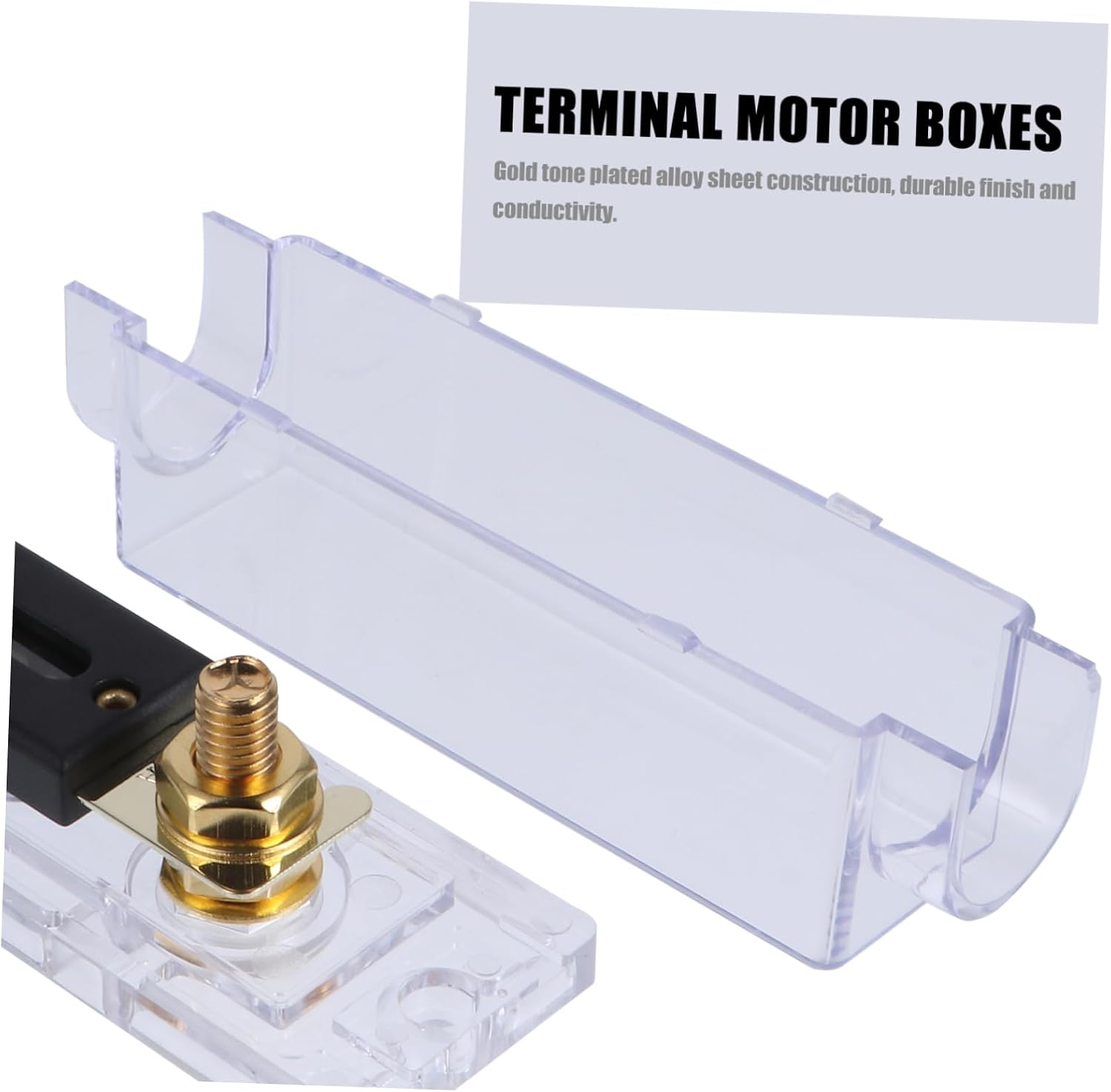 Zerodeko 3pcs Fuse Holder Transparent Bolt for Car Audio Easy to Install Design for Boats Trucks