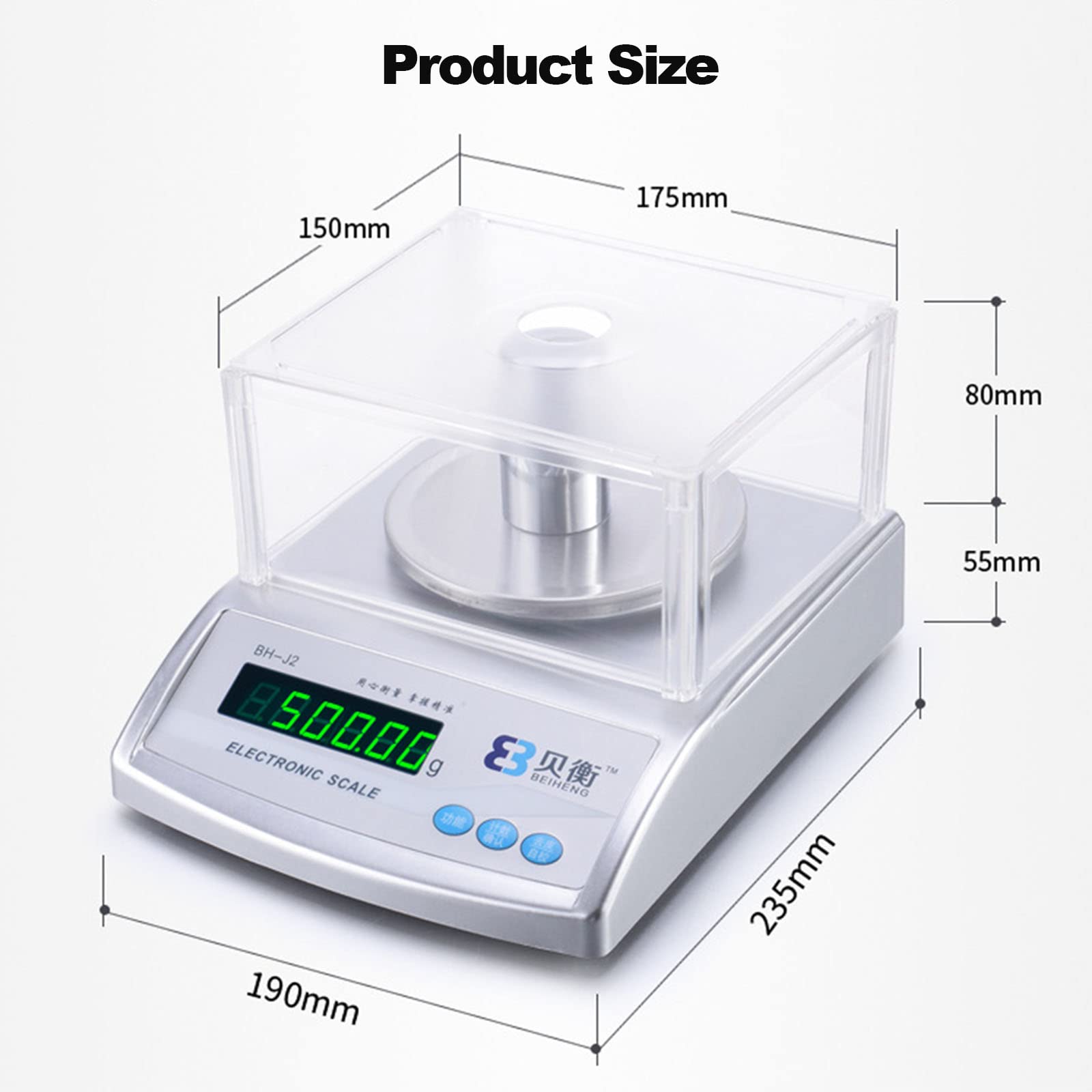 Balance analytique de Laboratoire 200 g x 0,001 g Balance de Laboratoire de Haute précision Balance électronique précise 1 MG Balance de pesée de précision numérique Bijoux