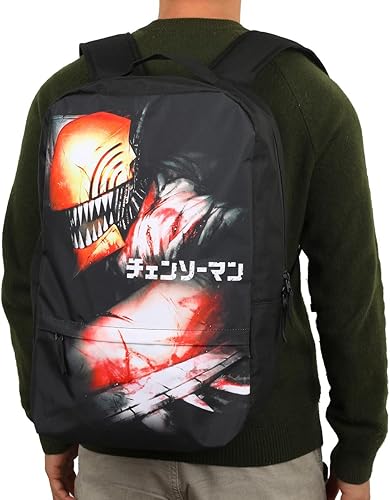 Miniatura 6 de Mochila para portátil Chainsaw Man Denji Black, Negro -, Personalizado