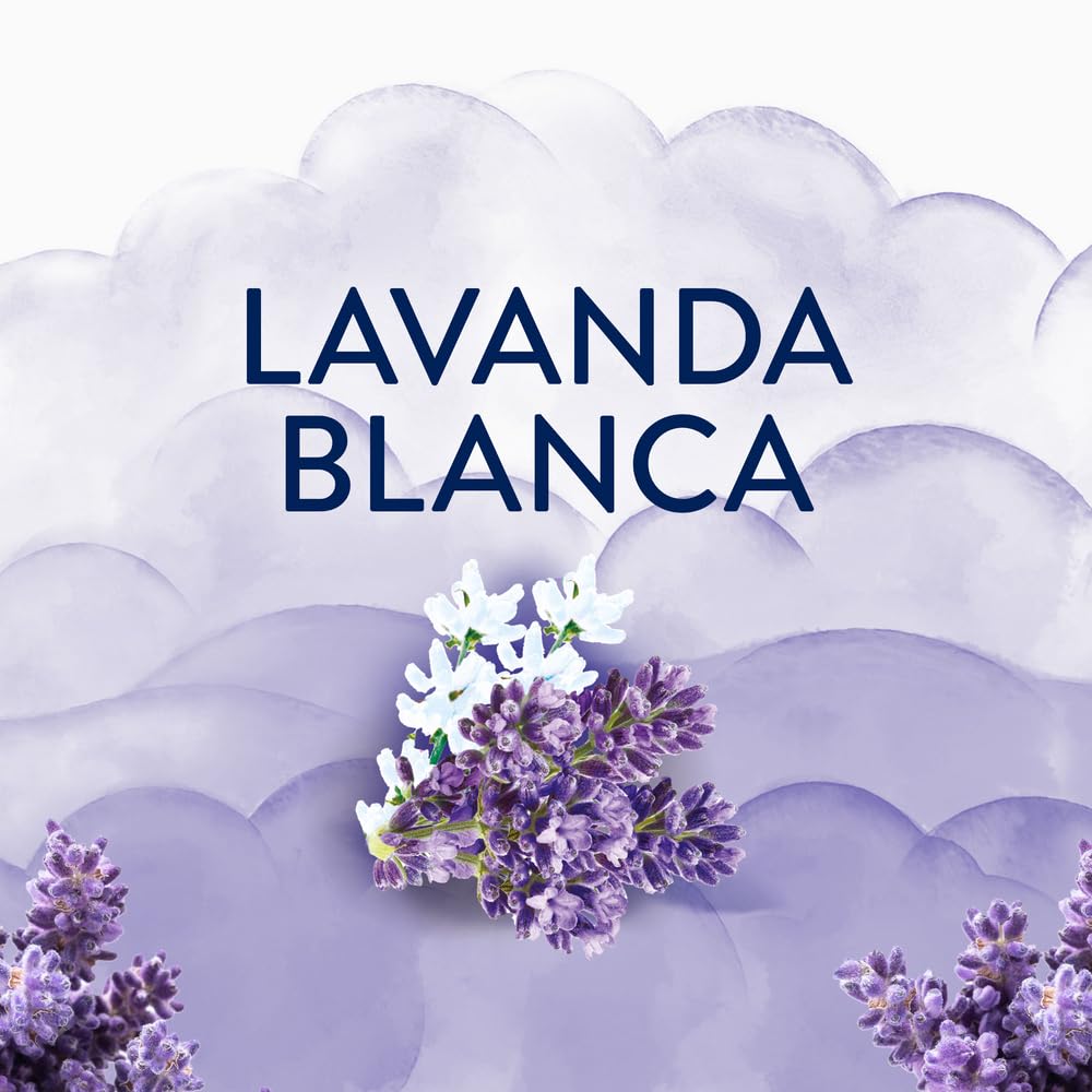 LENOR UNstoppables Perlas de Perfume para la Ropa, 96 Lavados (6 x 195g), Suavizante con Fragancia Lavanda Blanca, Potenciador de Frescor
