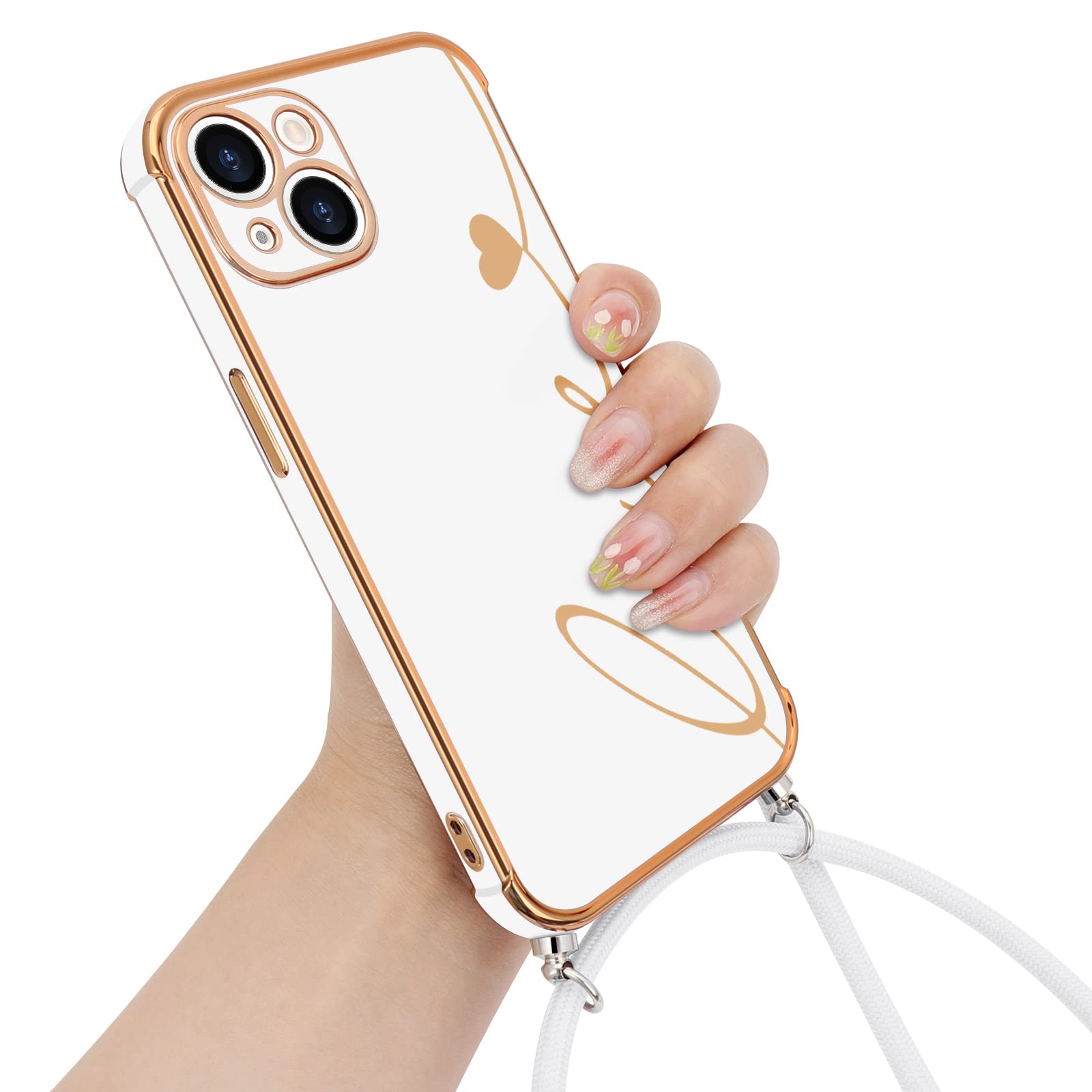 Icoden Coque Pour Sasung Galaxy A13 4G Silicone Avec Collier Avec