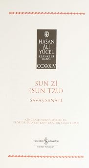 Savaş Sanatı: Hasan Ali Yücel Klasikler Dizisi