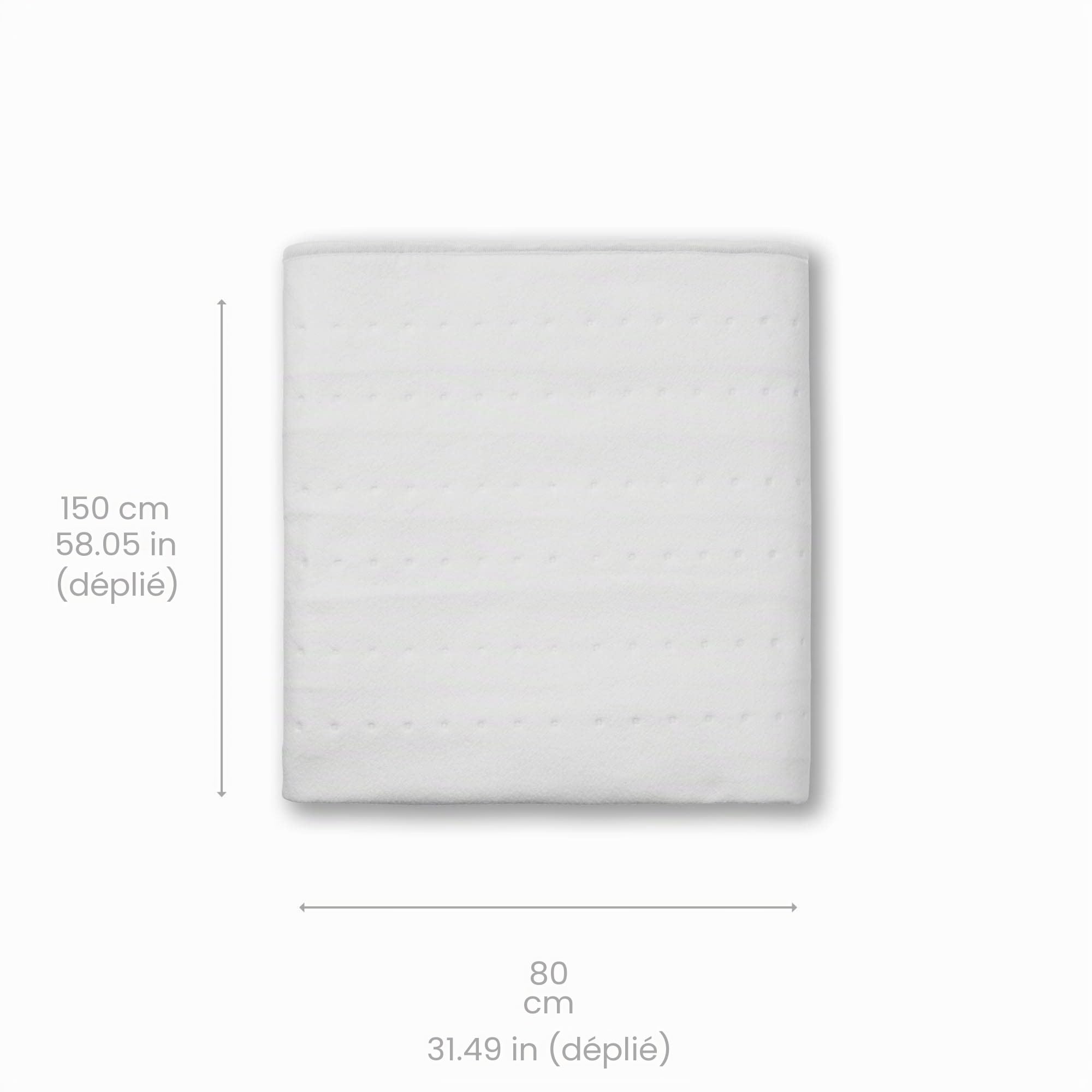 medisana HU 662 Sous-couverture électrique, 150 x 80 cm, arrêt automatique, protection contre la surchauffe, 6 réglages de température, lavable, chauffe-matelas adapté à tous les matelas standard | arrêt automatique, protection contre surchauffe, 6 niveau