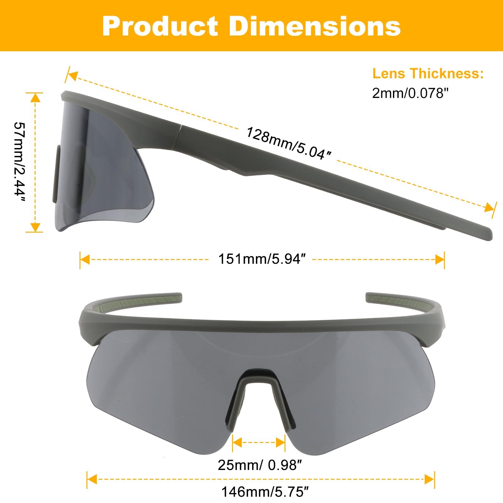 Gafas tácticas de airsoft con 3 lentes intercambiables, UV400 para exteriores, unisex, gafas de seguridad para disparar