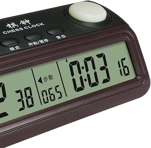 Miniatura 6 de rockible Temporizador de reloj de ajedrez para juegos de mesa, temporizador electrónico de cuenta hacia arriba, temporizador digital de ajedrez para