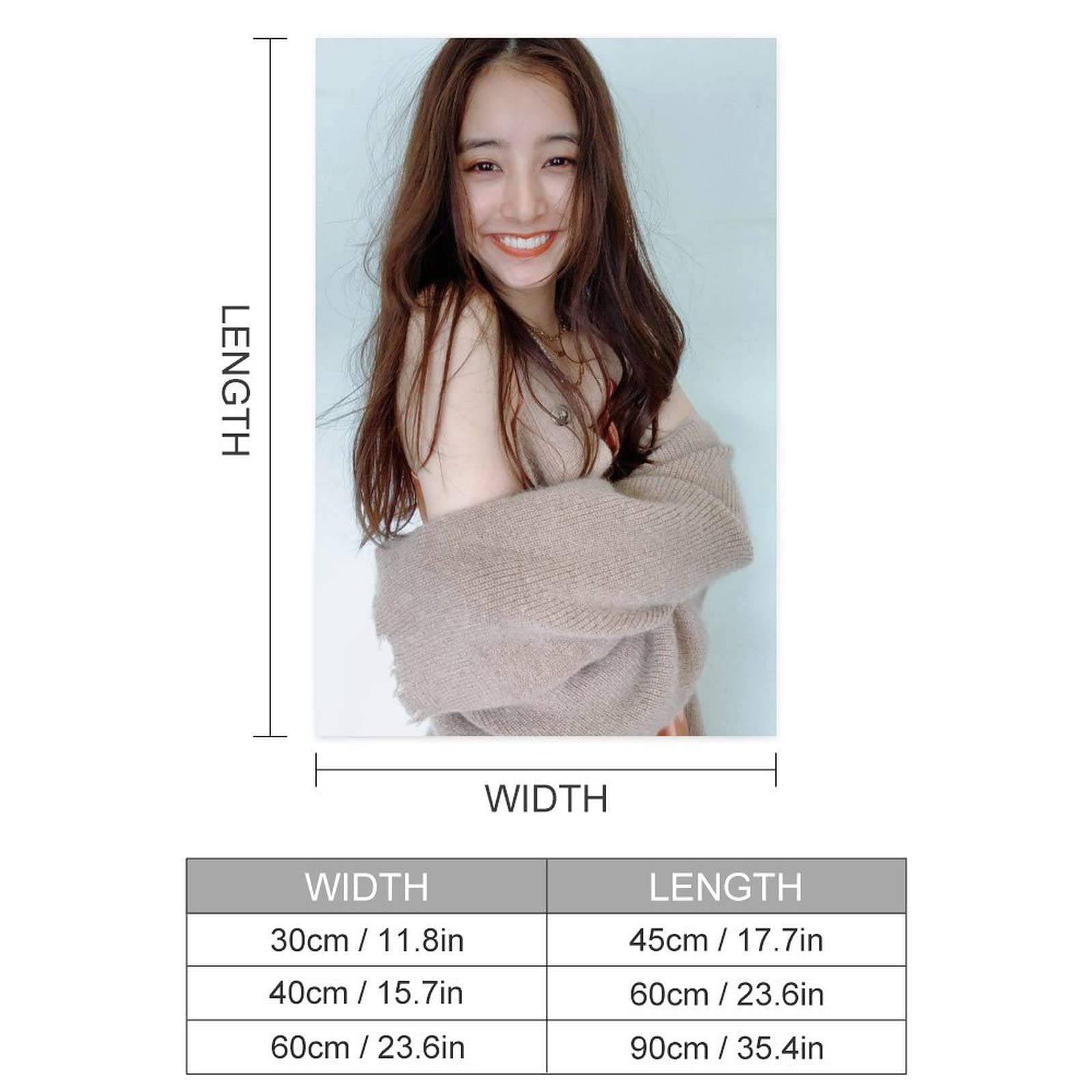 Amazon.co.jp: 新木優子14かわいい写真ポスターアートパネル清純 壁に