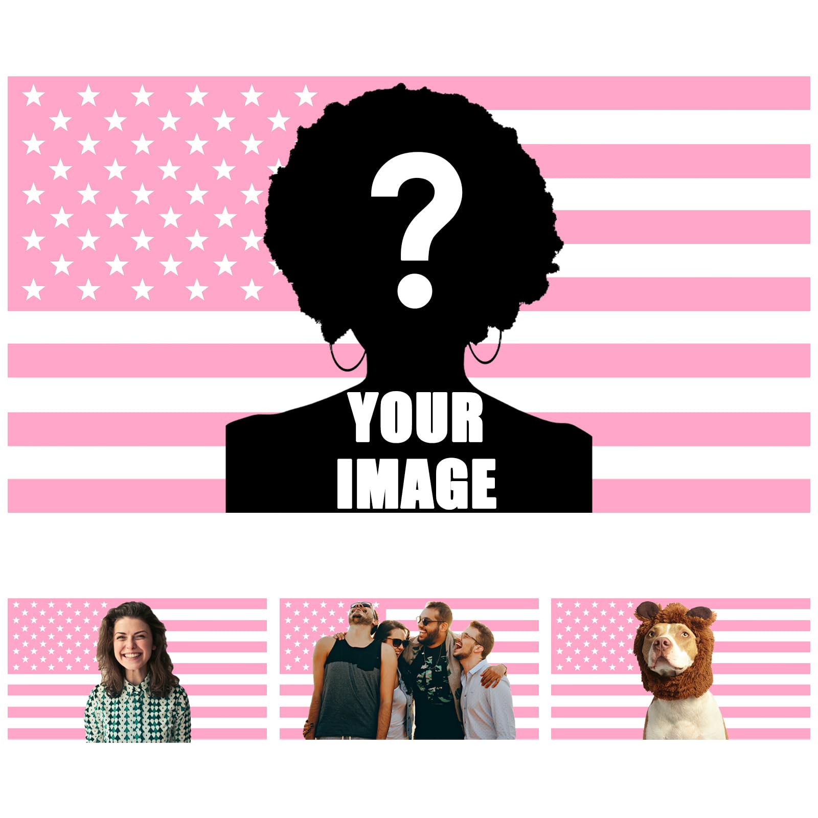 CMLONGQIA Custom Flags Design Your Own Text Logo Photo Personalised Print Flag Customized Indoor Outdoor Decoration