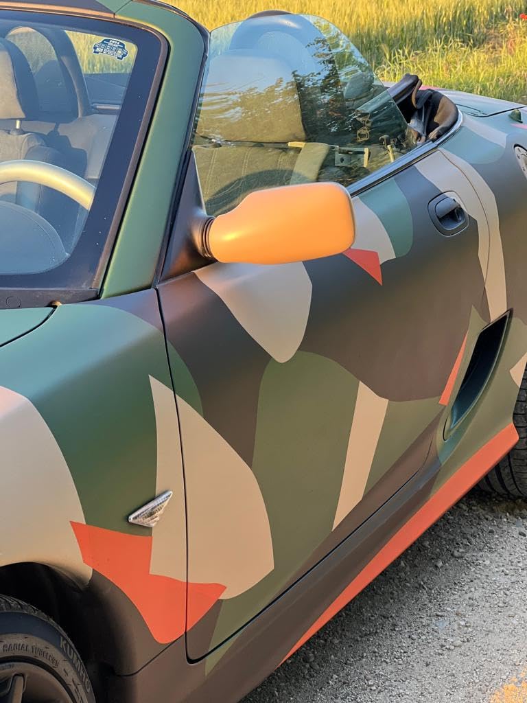 Full Dip Spray Militärgrün matt, Packung 3+1 (3 Sprays 400 ml militärische Verce + 1 transparenter Schutzlack matt)