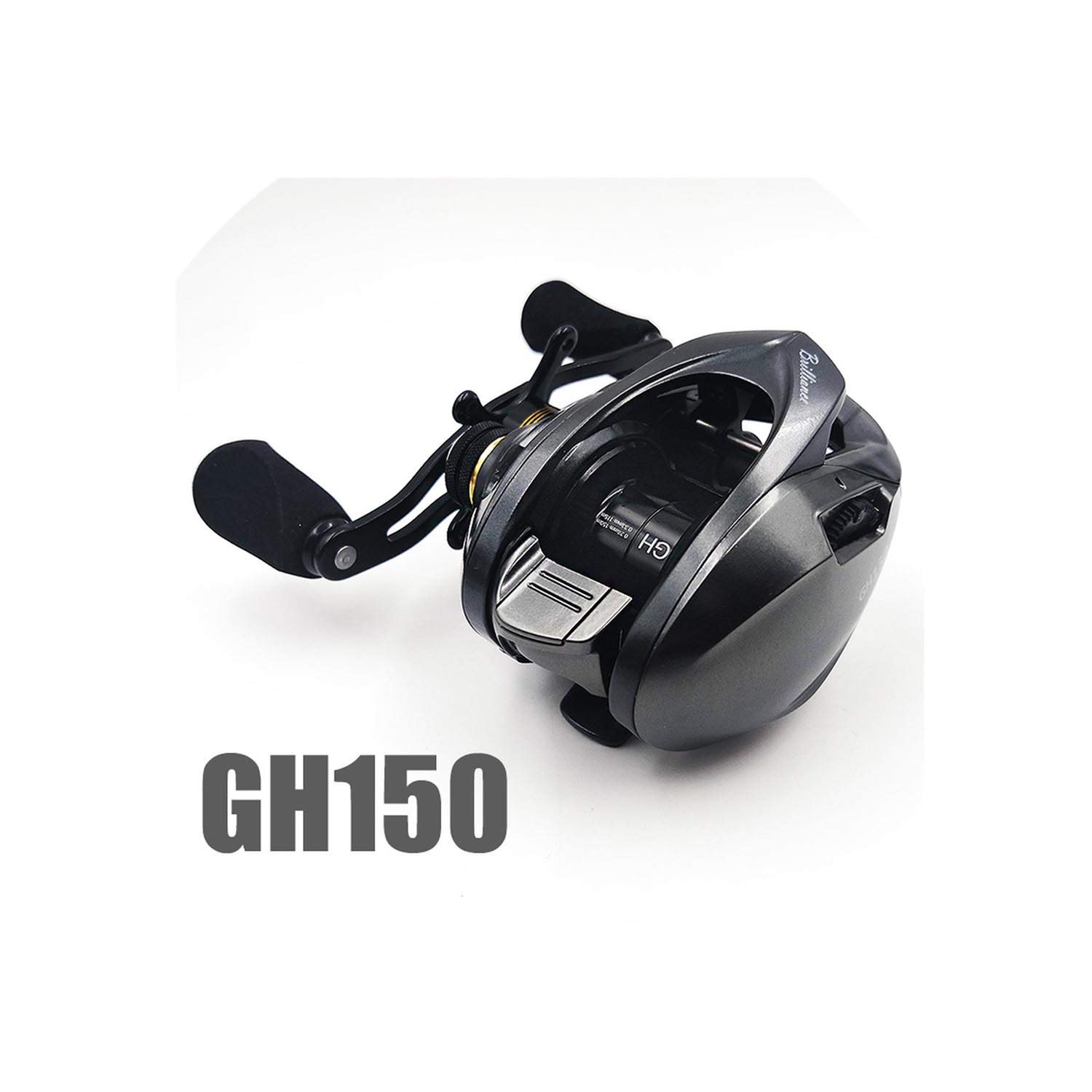 Romance-and-Beauty 2019 New Fishband Baitcasting Reel GH100 7.2:1 small bait casting fishing reel for trout perch tilapia fishing,Gold,Left Hand Sports & Outdoors