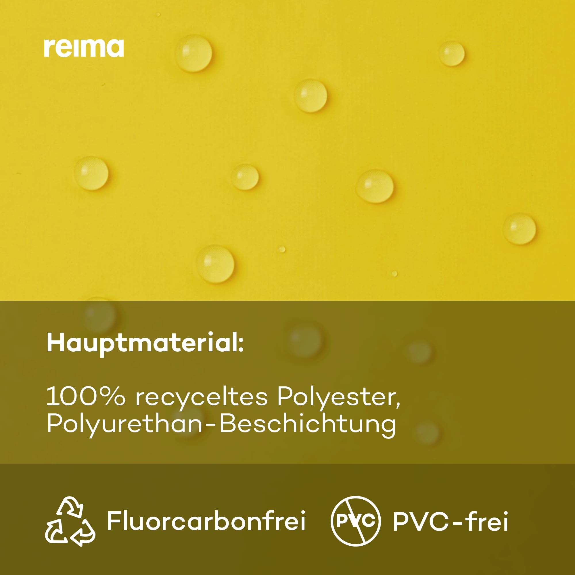 Reima Lampi Regenmantel Kinder gelb