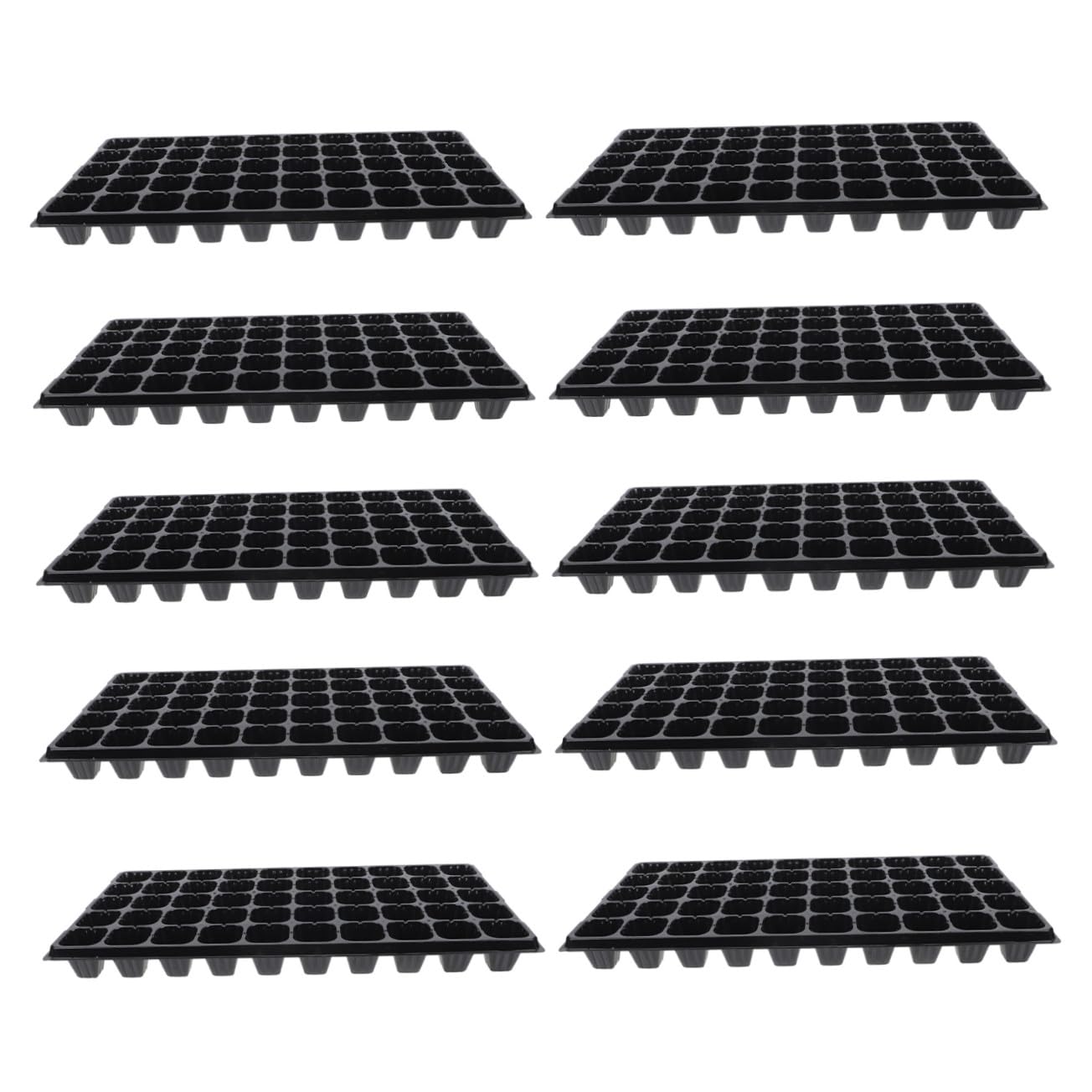 Toddmomy 10 Pièces Plaques de Germination de Plantes Plateaux de Semis Alvéoles pour Fleurs Semences Bac de Démarrage Réutilisable pour Jardinage