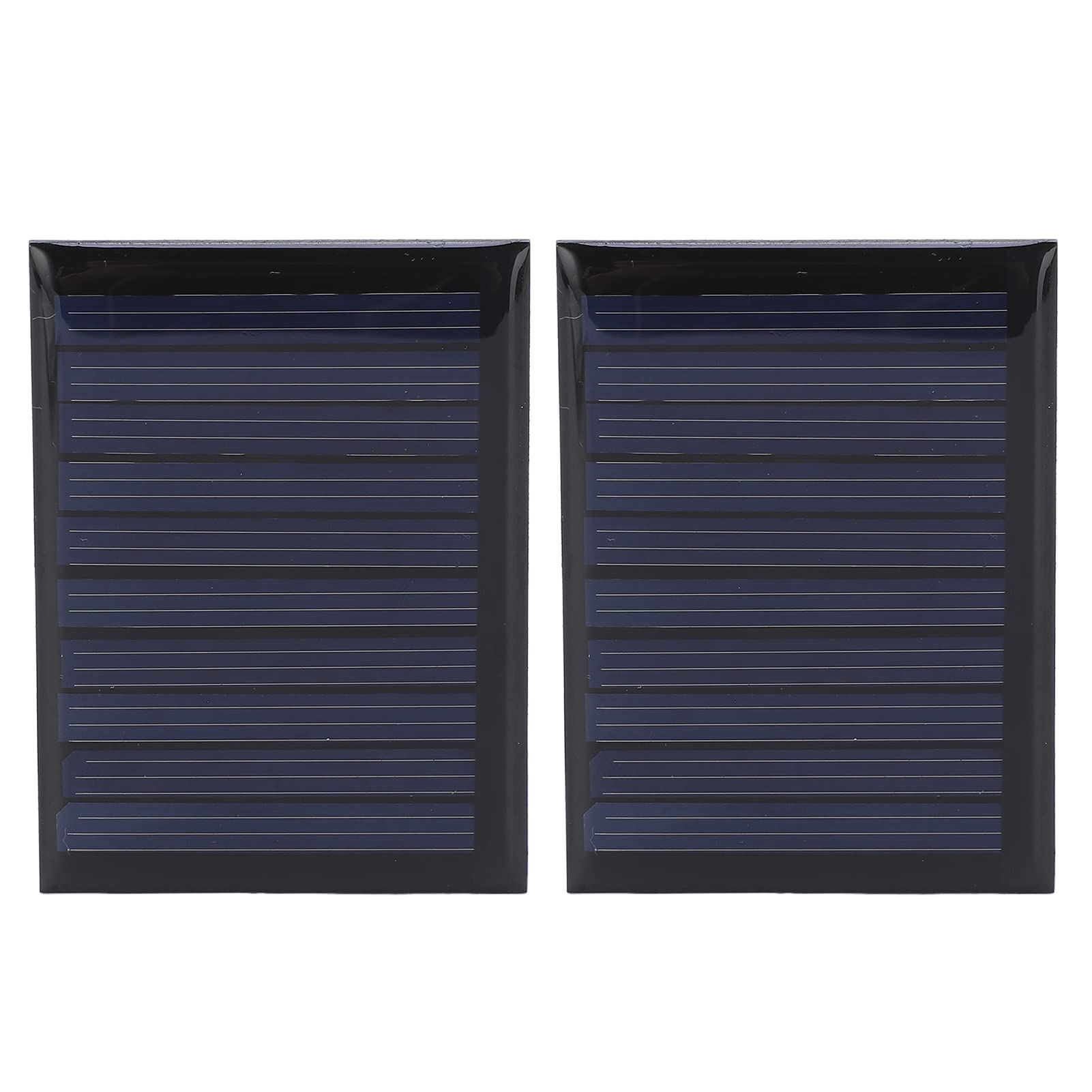 Solar Power Module Board 2PCS 5V 50mA Mini Polysilicon Panel 60x44mm, Small Portable Solar Charging Circuit for Outdoor Low Power Appliances
