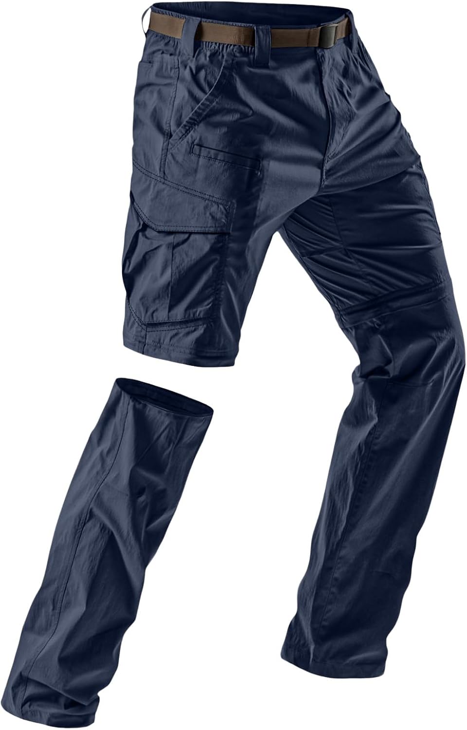 Mens Convertible Cargo Tactical Hiking Pants,Water Resistant Zip Off Lightweight Stretch Work Pants Multi Pocket Outdoor