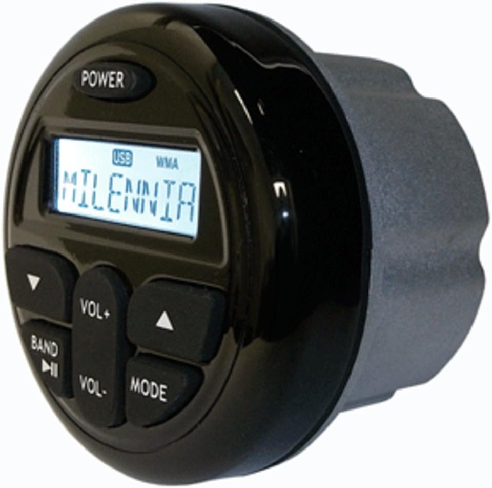 Milennia PRV19 Gauge Style AM/FM/BT 4 x 40W Stereo w/Rear USB Input - 1 Year Direct Manufacturer Warranty