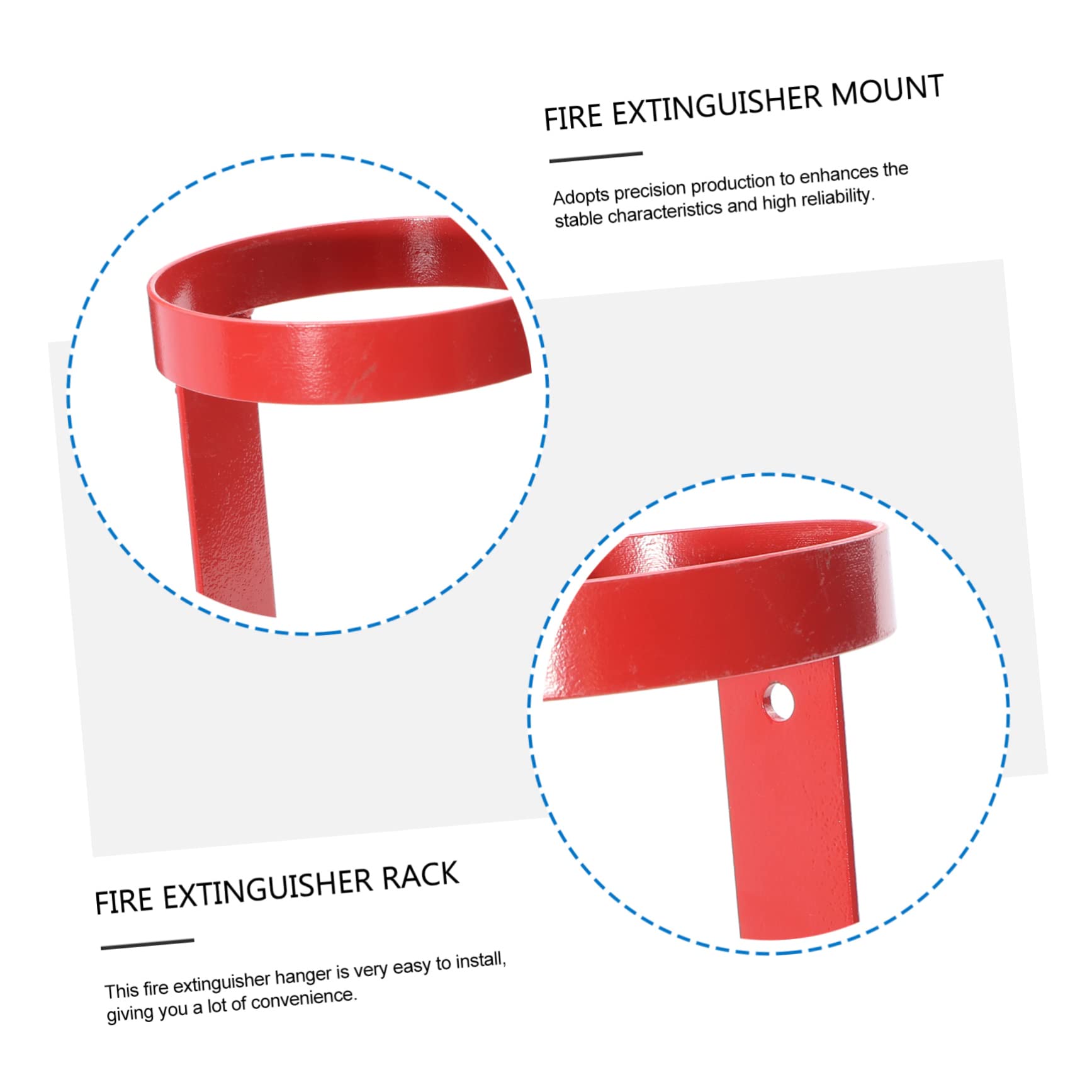 ORFOFE Estante Para Extintores De Metal Colgador De Pared Para Extintor Soporte De Hierro Para Extintor De Incendios Para Fijar Pared