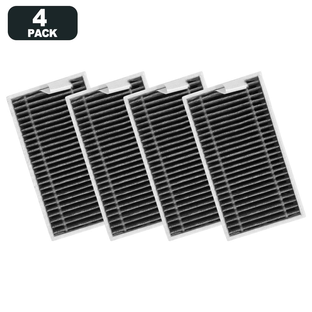 KiraKira Paquete de 10 filtros lavables para aspiradora Ecovacs Deebot T90 Pro Omni Robot, filtros de repuesto duraderos para el hogar