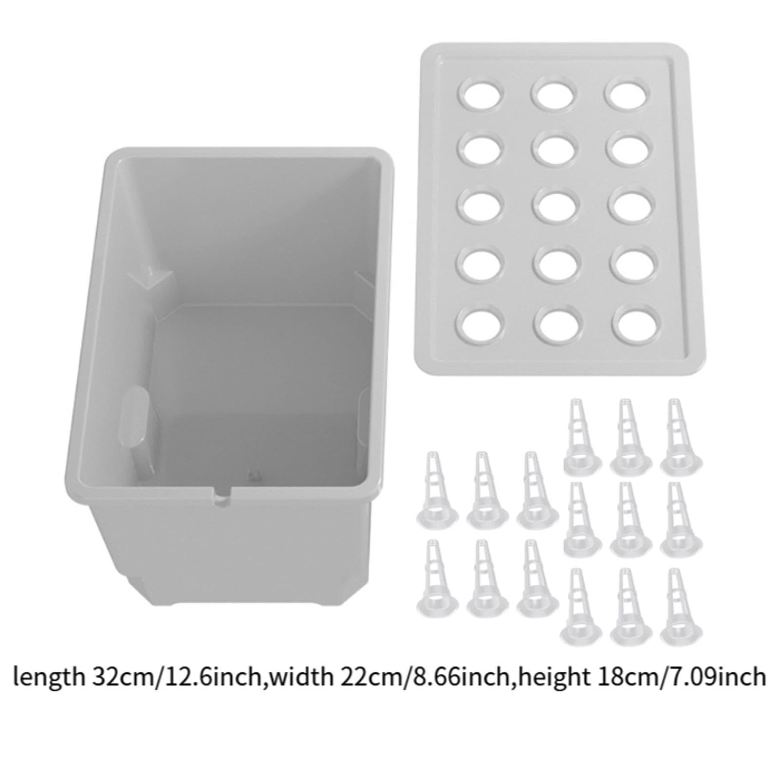 Anbausystem Set für Den Innenbereich, Tragbares Gartenbau Set für Hotel Und Büro, Obstanbau, Weiß