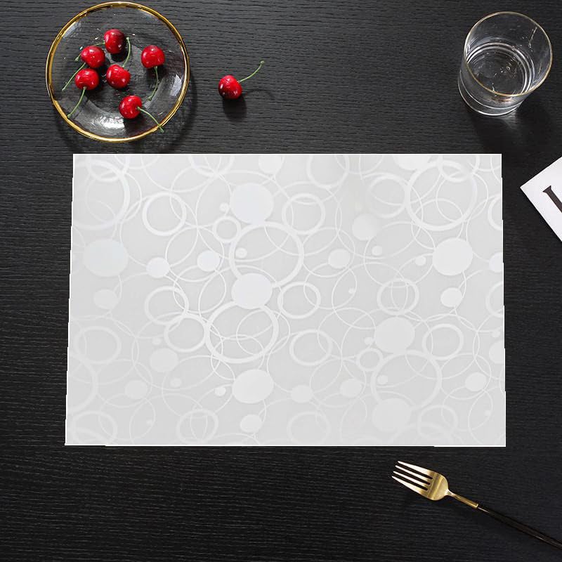 Cread Craft PVC Printed Placemats Table Mat for Dining Table, Fridge and Kitchen (43 CM X 28 CM) - Set of 6 Pieces -CC-707