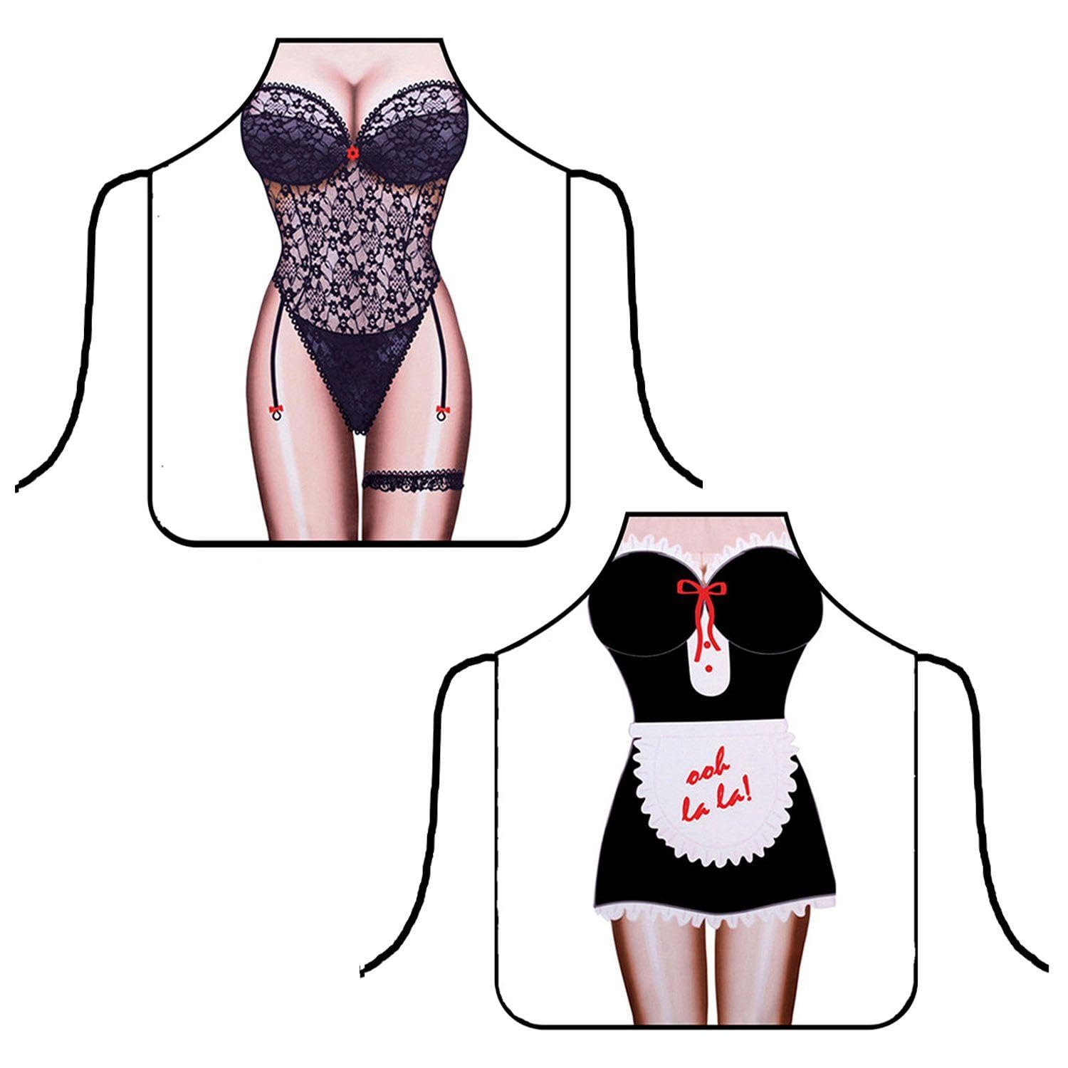 CYNOSURETECH 2 Beautiful Aprons, Personalized Aprons, Funny Aprons, Kitchen Aprons, Waterproof Aprons, Creative Aprons