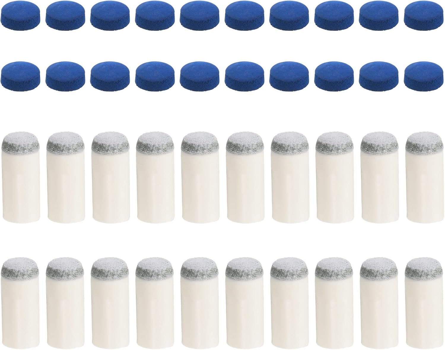 PATIKIL Pool Cue Tips Set, Snooker Billiard Cue Stick Tips Replacement Compatible Pool Cue Ferrules