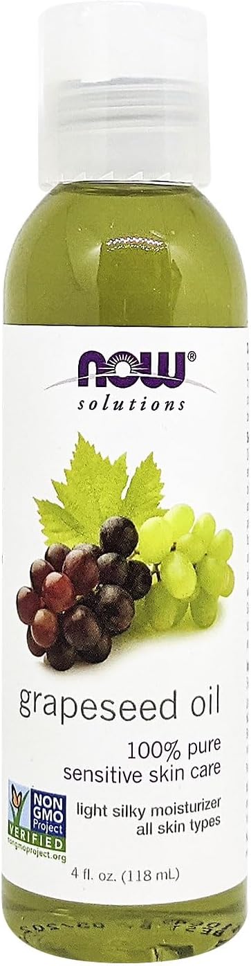 Now Solutions Grape Seed Oil, 4 Ounce