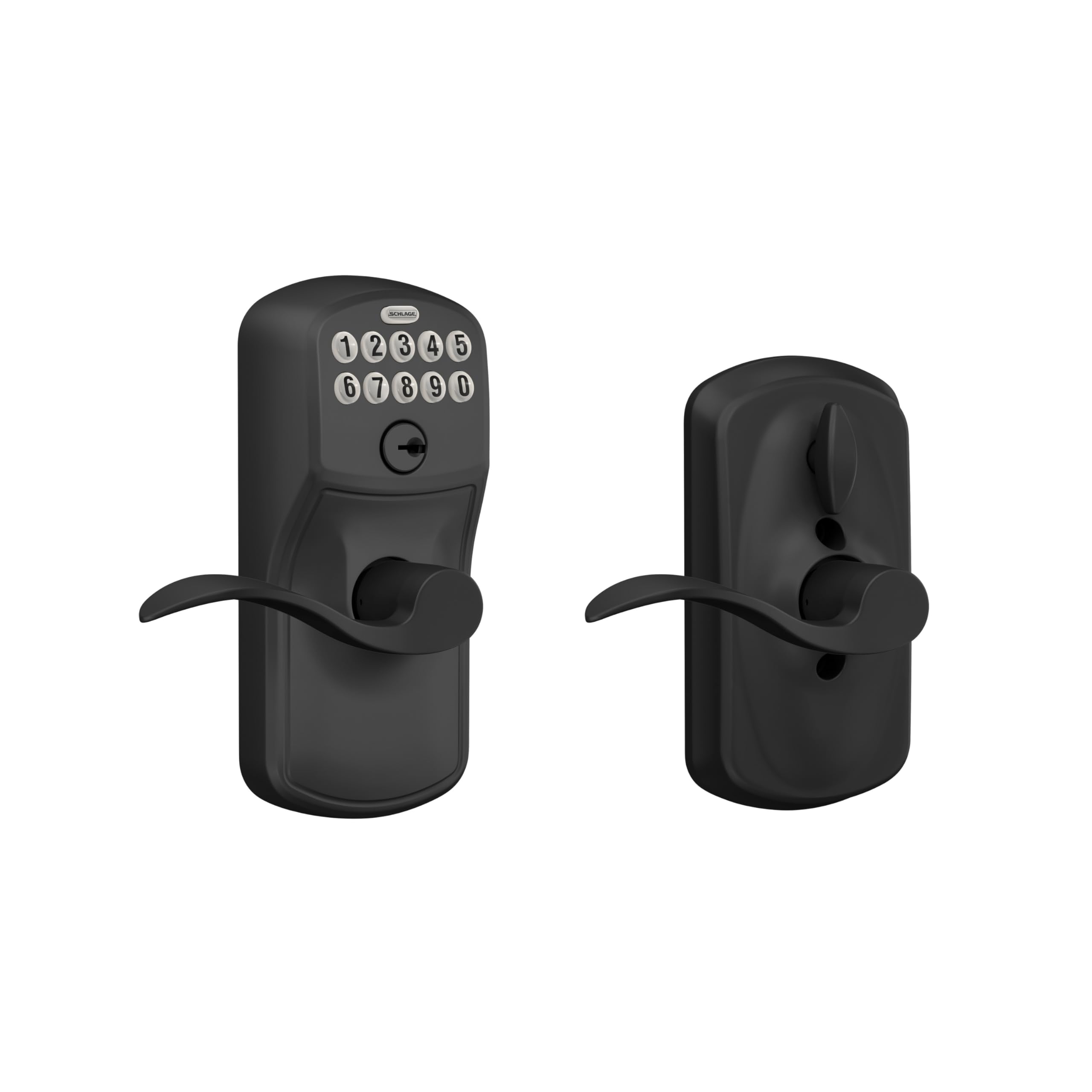 FE595 PLY 622 ACC Keypad Entry with Flex Electronic Lock, Matte Black