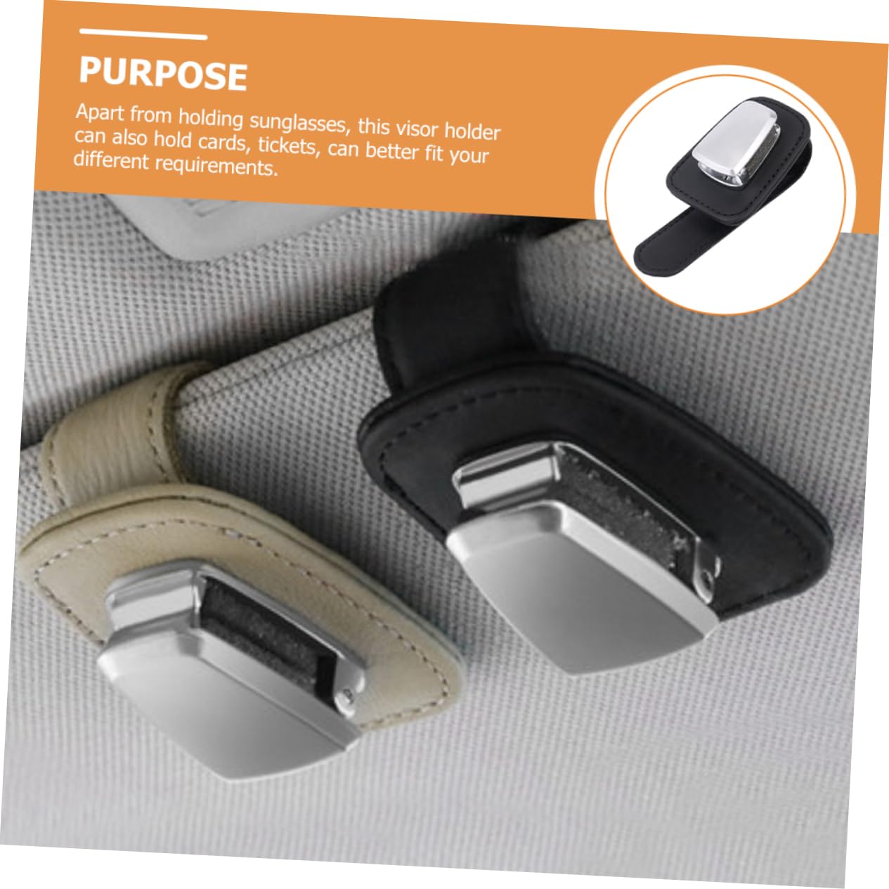ULTECHNOVO 4 Pièces Porte-lunettes De Voiture Clip De Billet De Visière Clip De Lunettes De Voiture Organisateur De Lunettes De Soleil Pour Voiture Porte Lunettes Pour Voiture Matériel Black