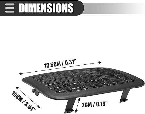 Miniatura 5 de Motoforti Pantalla de filtro de entrada de aire de refrigeración de batería, para Toyota Prius 2010-2015, G92DH-47010, plástico, negro