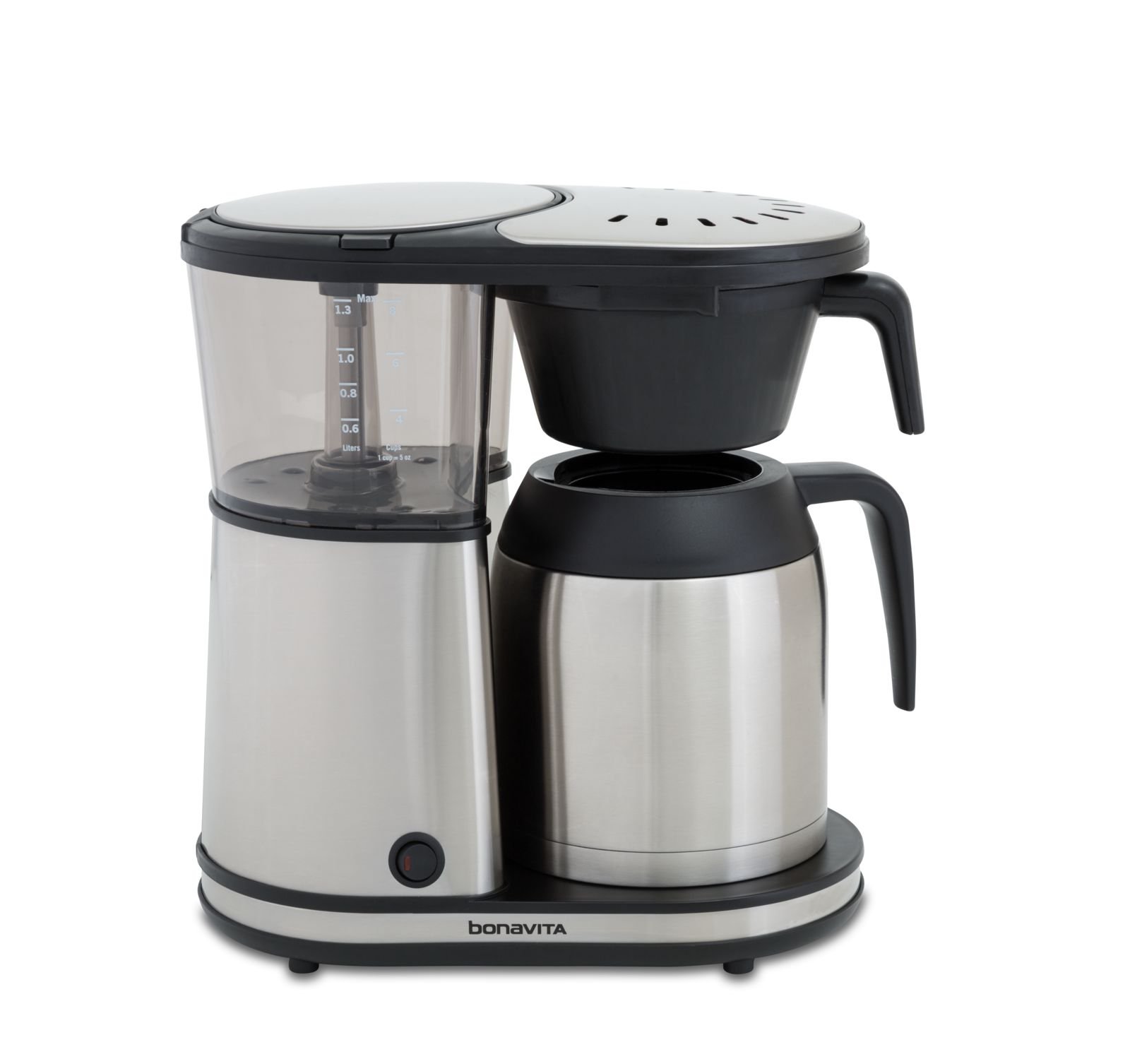 Bonavita Connoisseur 8Cup Coffee Maker Featuring Hanging Filter Basket and Thermal