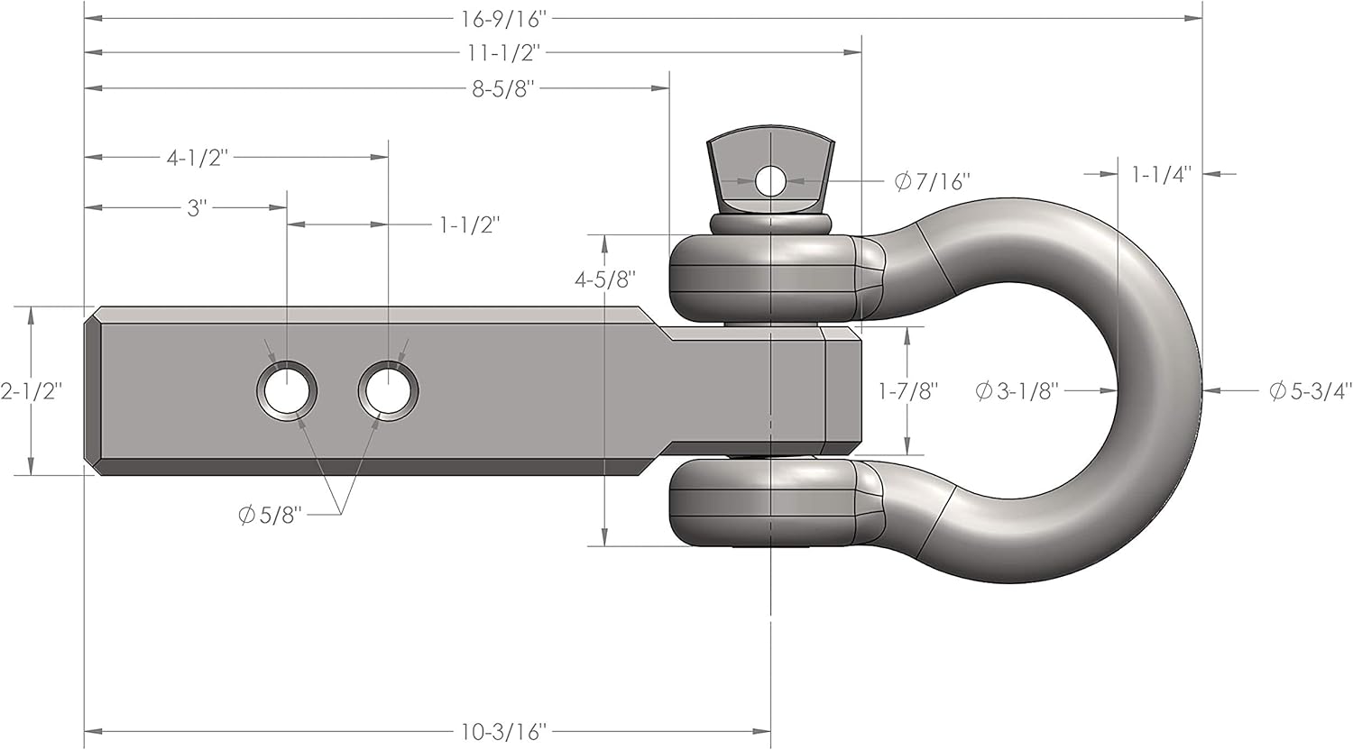 🛒 Crаzу Dеаlѕ BulletProof Hitches 2.5 Extreme Duty Receiver Shackle (30,000lb. Rating) with D-Ring/Clevis (Black Textured Powder Coat, Solid Steel) Frее Shірріng оƒƒеr BulletProof Hitches 2.5 Extreme Duty Receiver Shackle (30,000lb. Rating) with D-Ring/Clevis (Black Textured Powder Coat, Solid Steel)