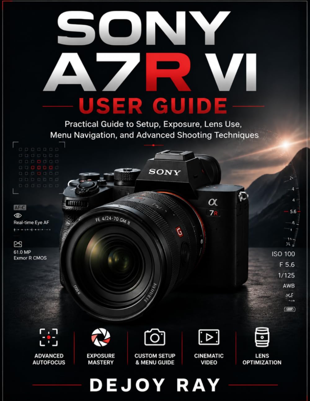 SONY A7R VI USER GUIDE: Practical Guide to Setup, Exposure, Lens Use, Menu Navigation, and Advanced Shooting Techniques