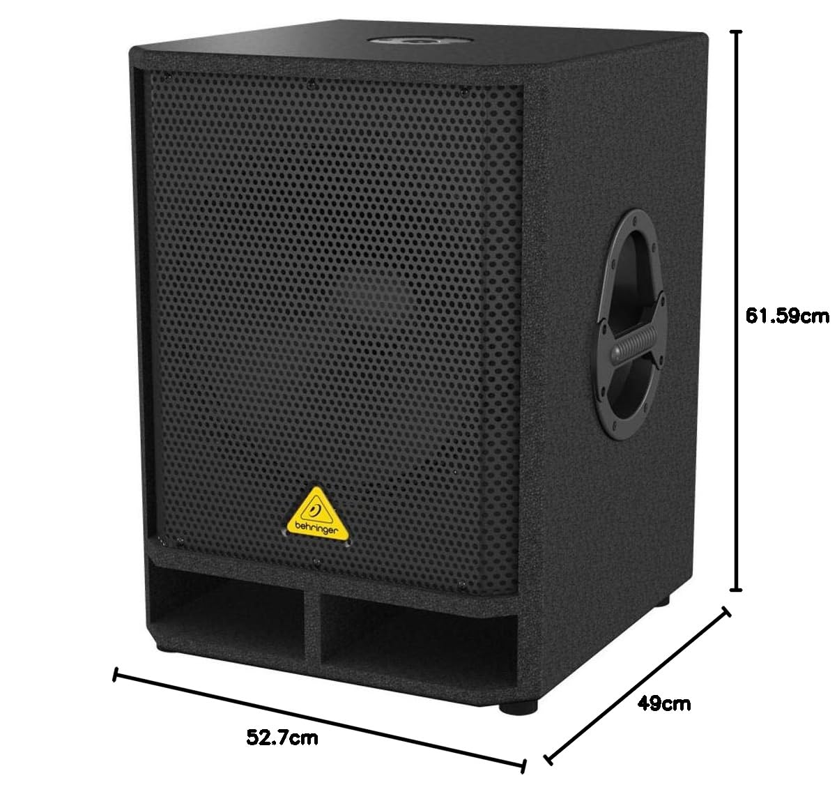 Behringer EUROLIVE VQ1500D Professioneller aktiver 500 Watt 15" PA-Subwoofer mit eingebauter Stereo-Frequenzweiche