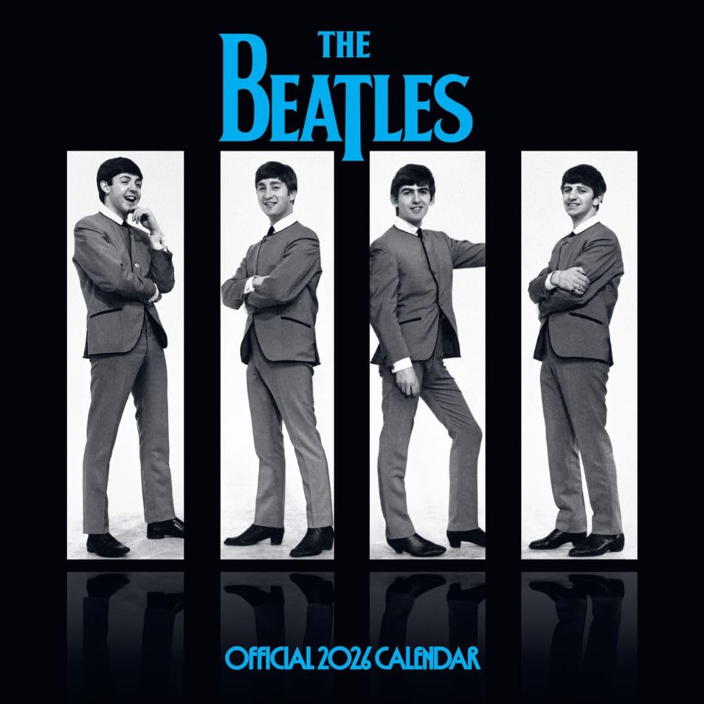 2026 CALENDAR THE BEATLES MONTH TO VIEW SQUARE WALL CALENDAR OFFICIAL PRODUCT