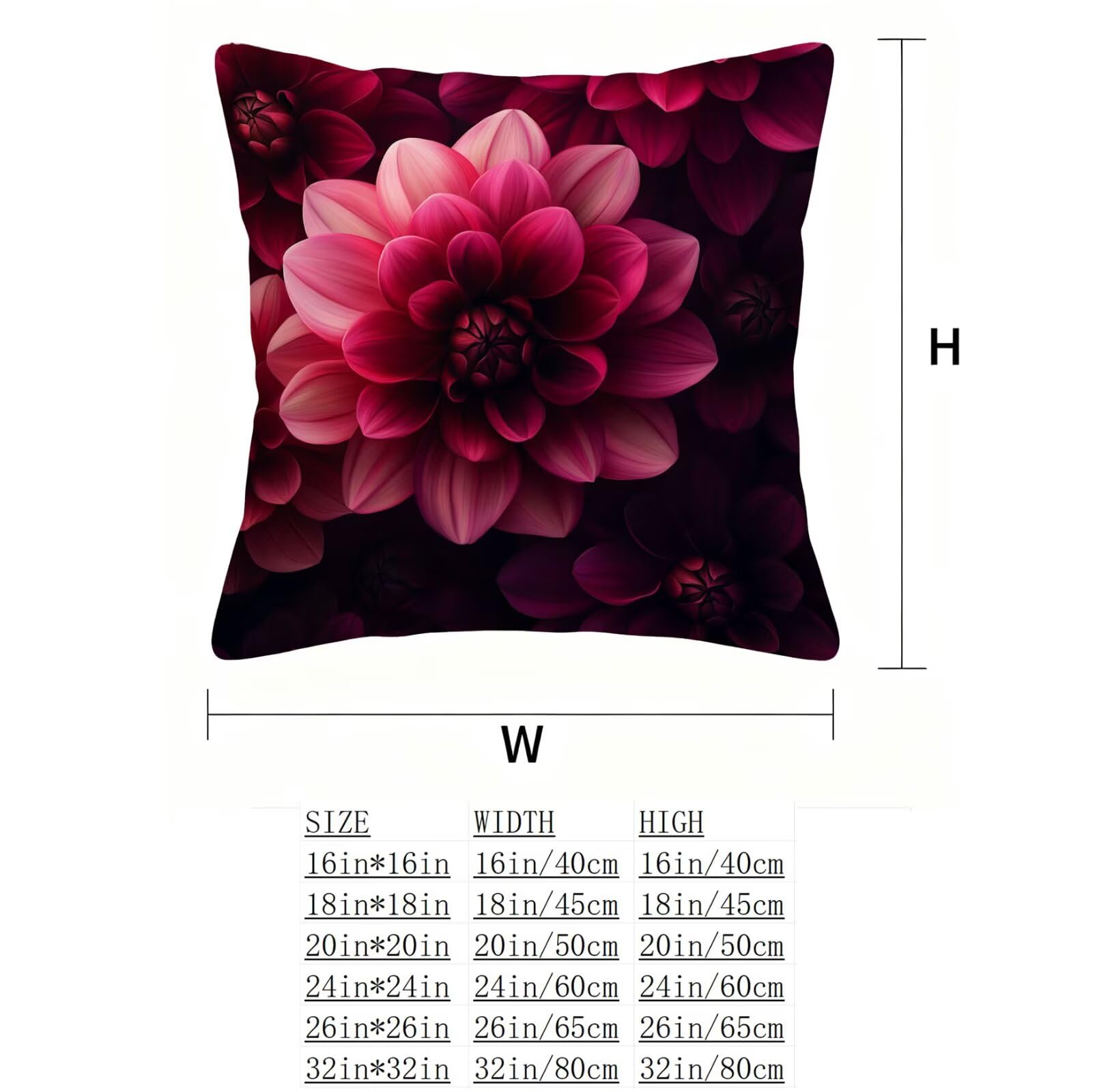 PúRpura Funda Cojin 60x60 Rosa Funda Almohada 60x60 Cojines Sofa Súper Suave Fundas Cojines Decorativos Fundas Almohadas 4 Piezas Almohada Cervicales y Cuello, para Hogar Cama Salon Decoracion E - 565