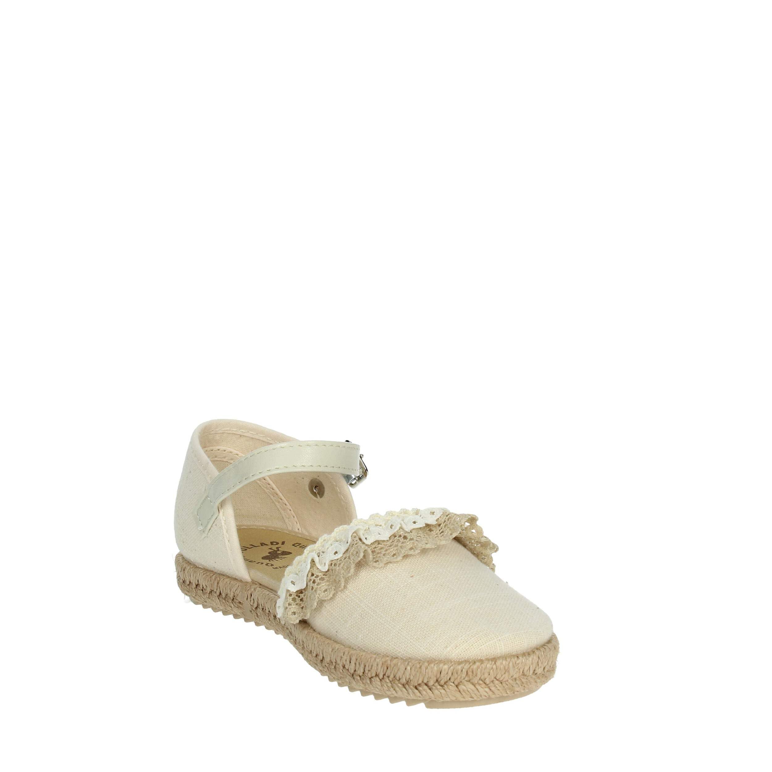 Vulladi - Alpargata niña Lino Beige puntillas Encaje - 7361 para: Niñas