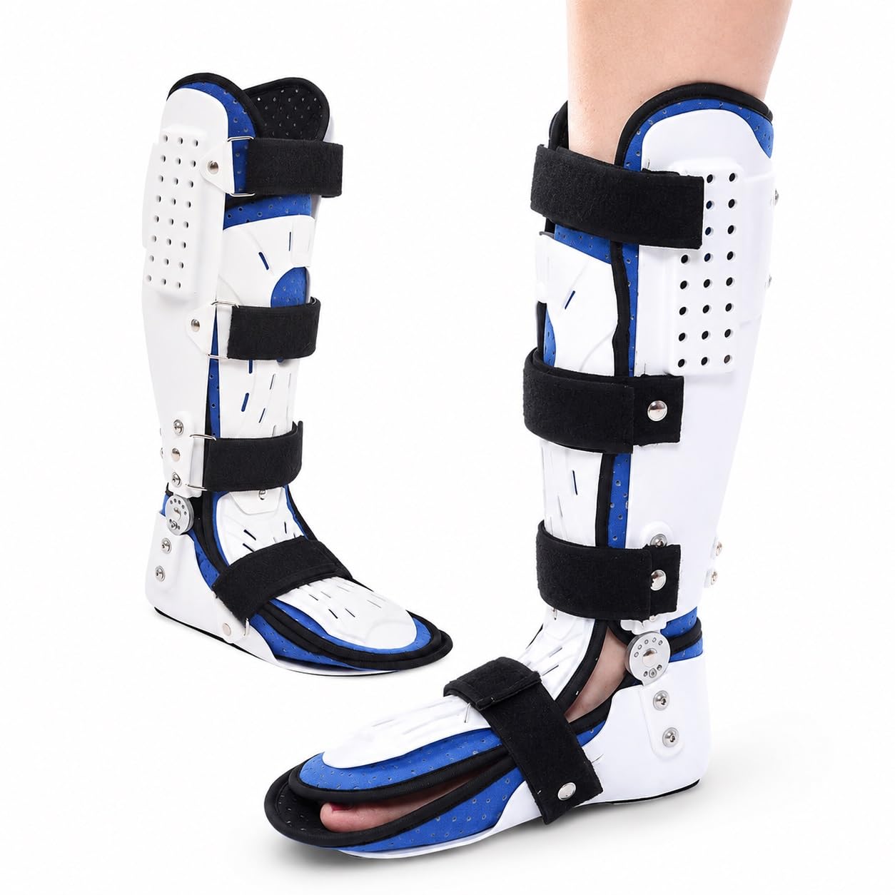Generisch Orthopädischer Gehschuh, für Sport und tägliches Gehen, mit verstellbaren Riemen, Modell CJDW1138 (Right M)