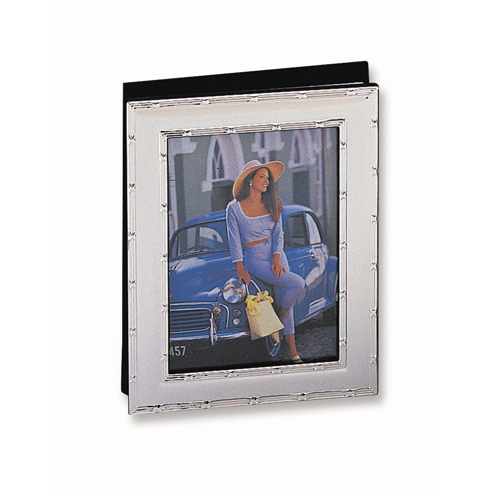 Curata Bilaminate Sterling Silver Reed and Ribbon 5x7 Frame - Bed Bath Curata Bilaminate Sterling Silver Reed and Ribbon 5x7 Frame - Bed Bath
