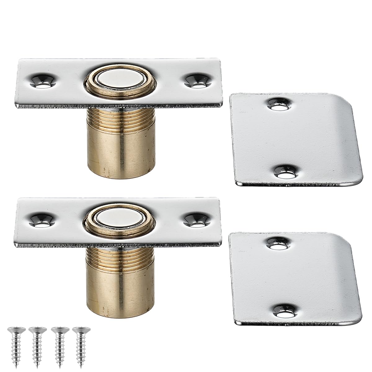 JQK Closet Door Ball Catch Hardware, Stainless Steel Catch Adjustable with Strike Plate, Brushed Satin Finish 2 Pack, HBC100-P2 — Amazon image 14