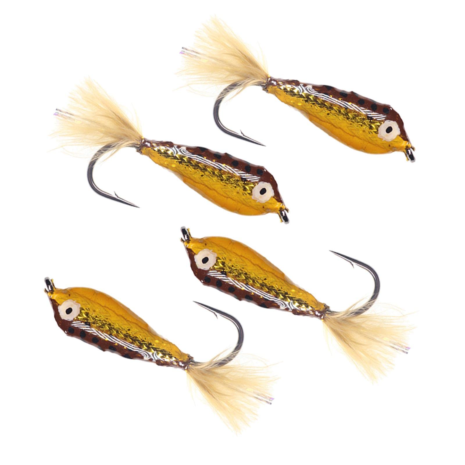 Enakshi® Epoxy Minnow Streamer Fly Saltwater Bass Trout Perch Chub Jig Lure 4pcs B|Sporting Goods | Fishing | Baits, Lures & Flies | Crankbaits-picture-11